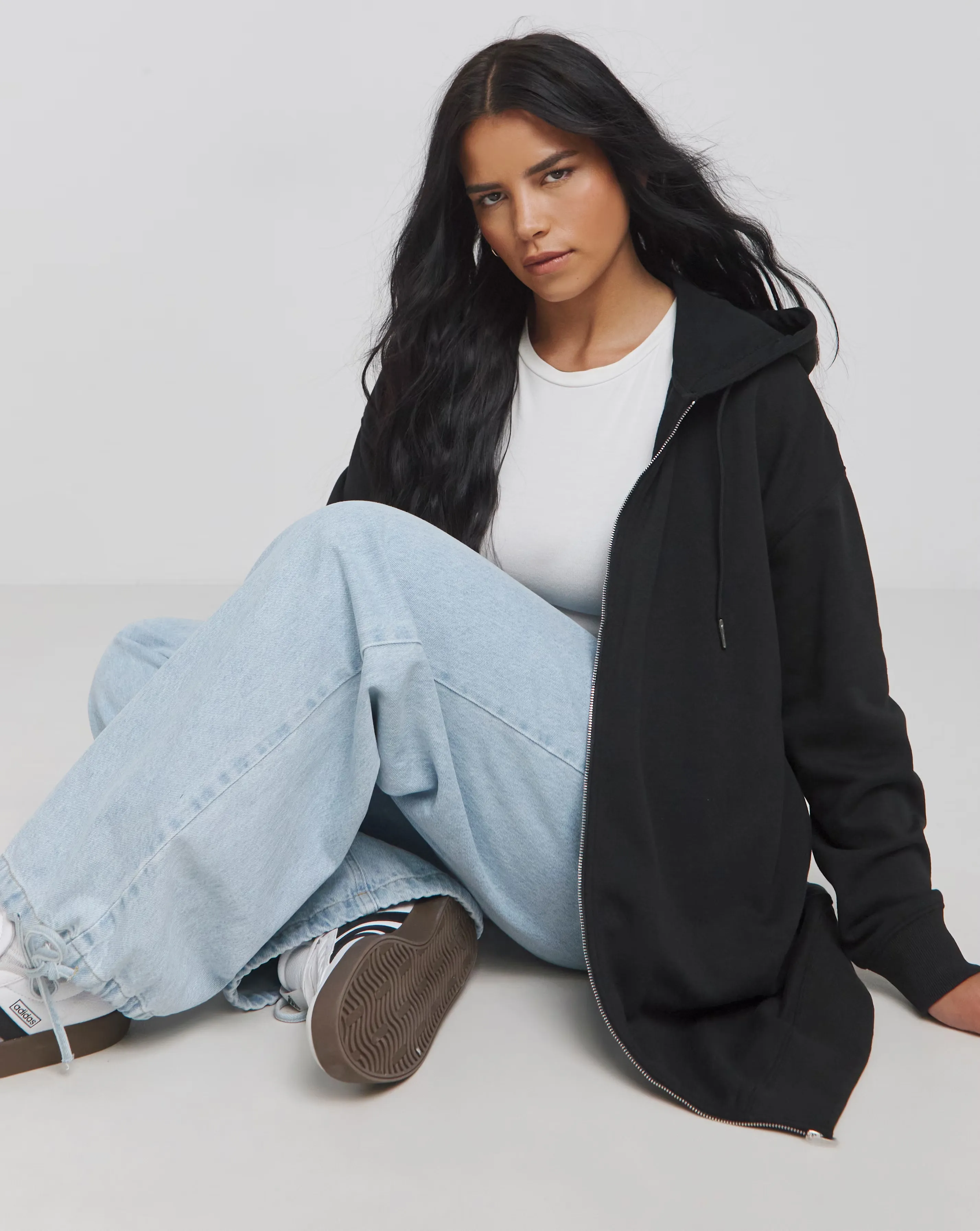Black Core Zip Through Longline Hoodie 1 34193-black-core-zip-through-longline-hoodie-1.webp
