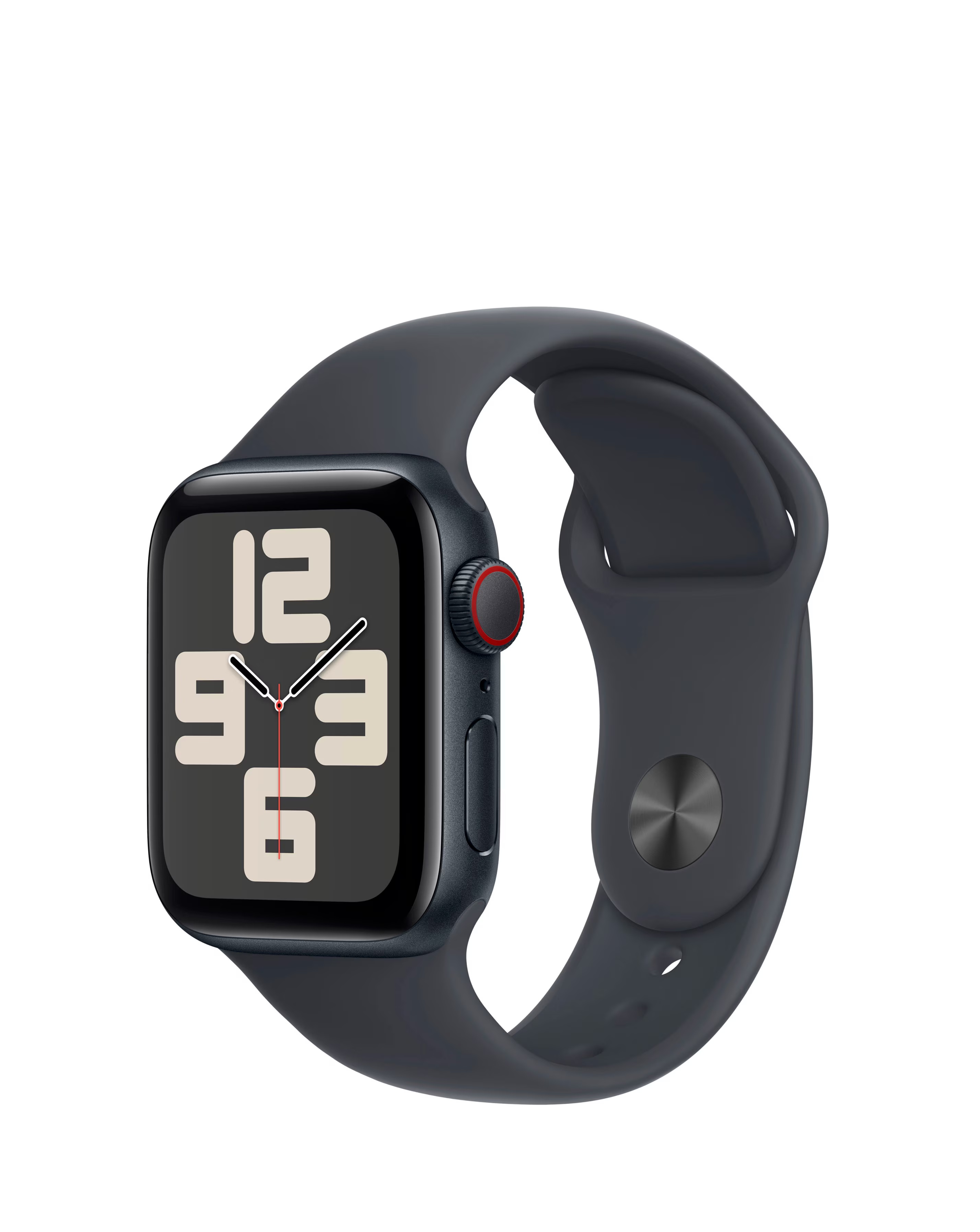 Apple Watch SE GPS/Cellular 40mm Midnight Aluminium Case, Sport Band - S/M