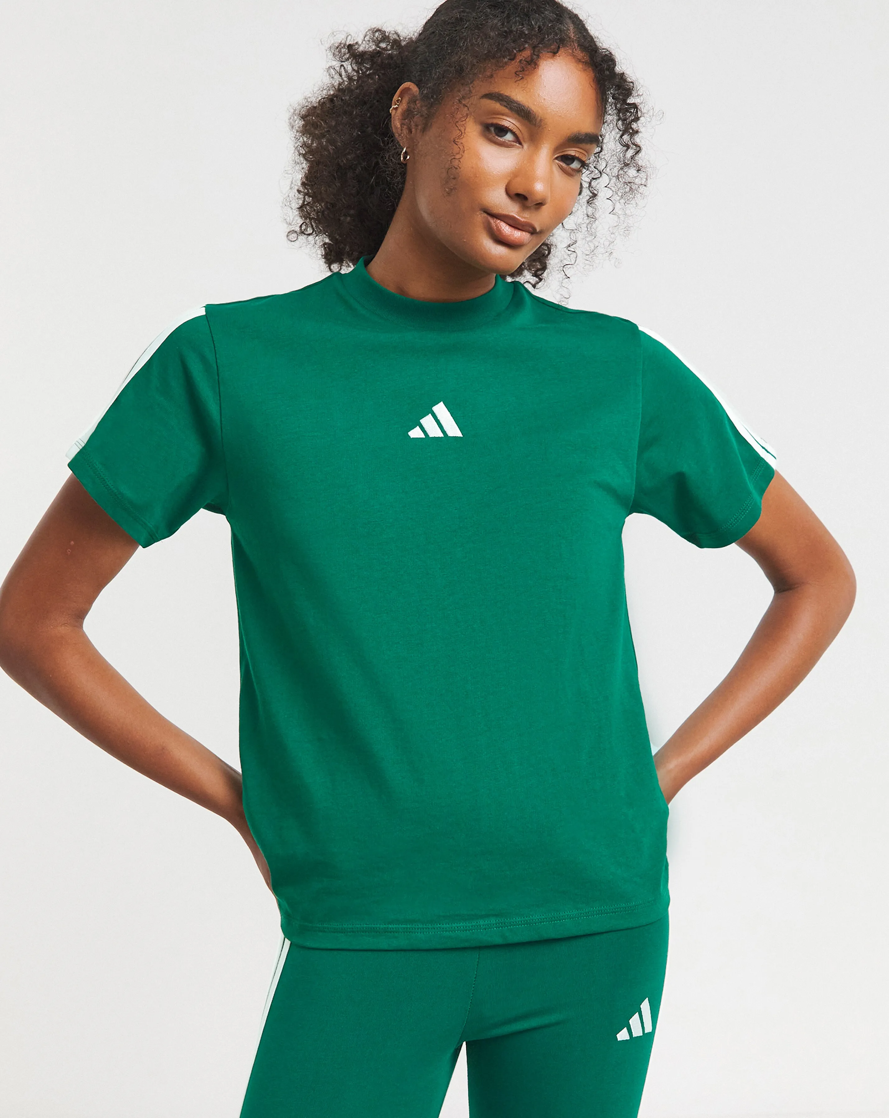 adidas 3 Stripe Training T-Shirt