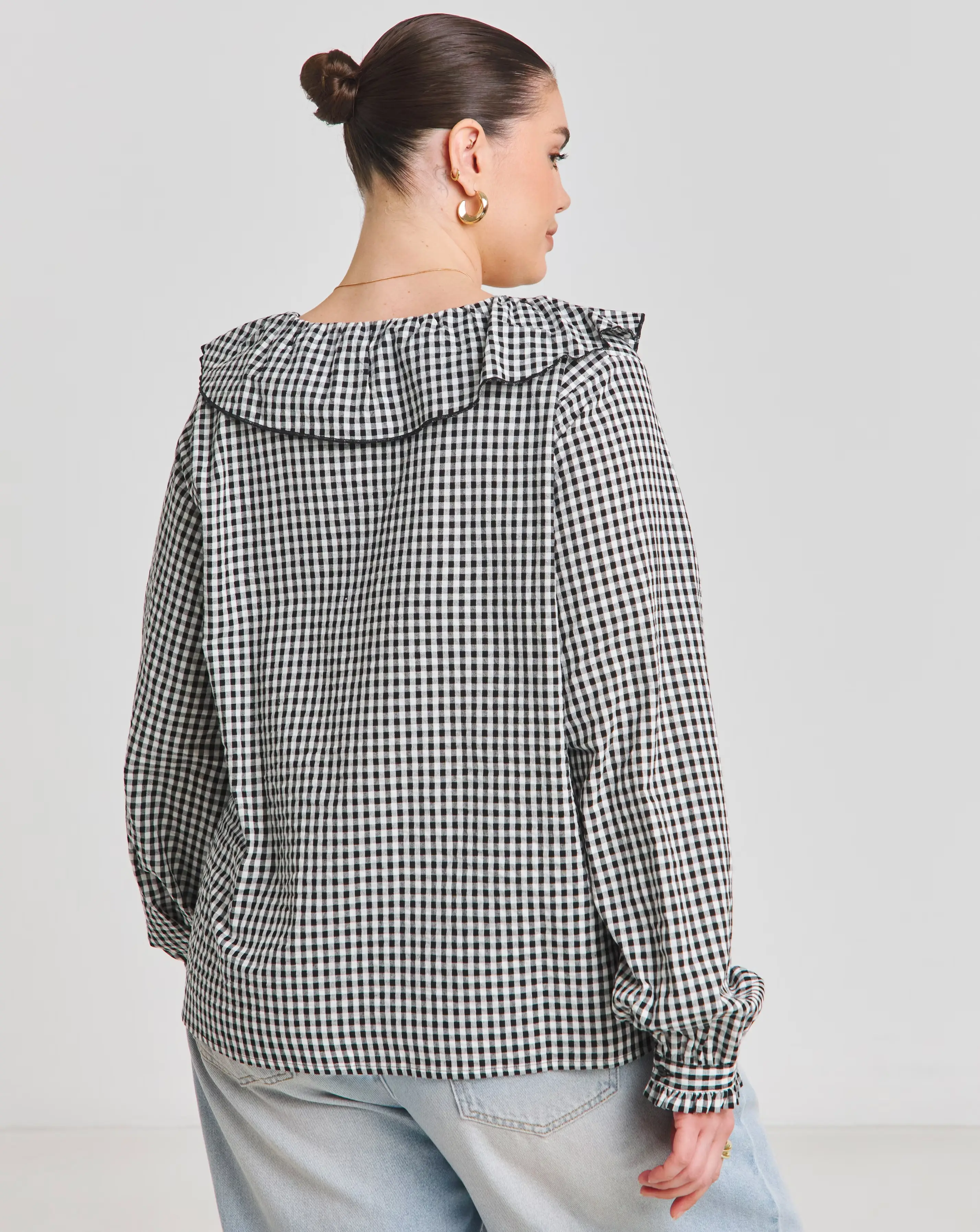 36672-gingham-ruffle-button-through-blouse-1.webp