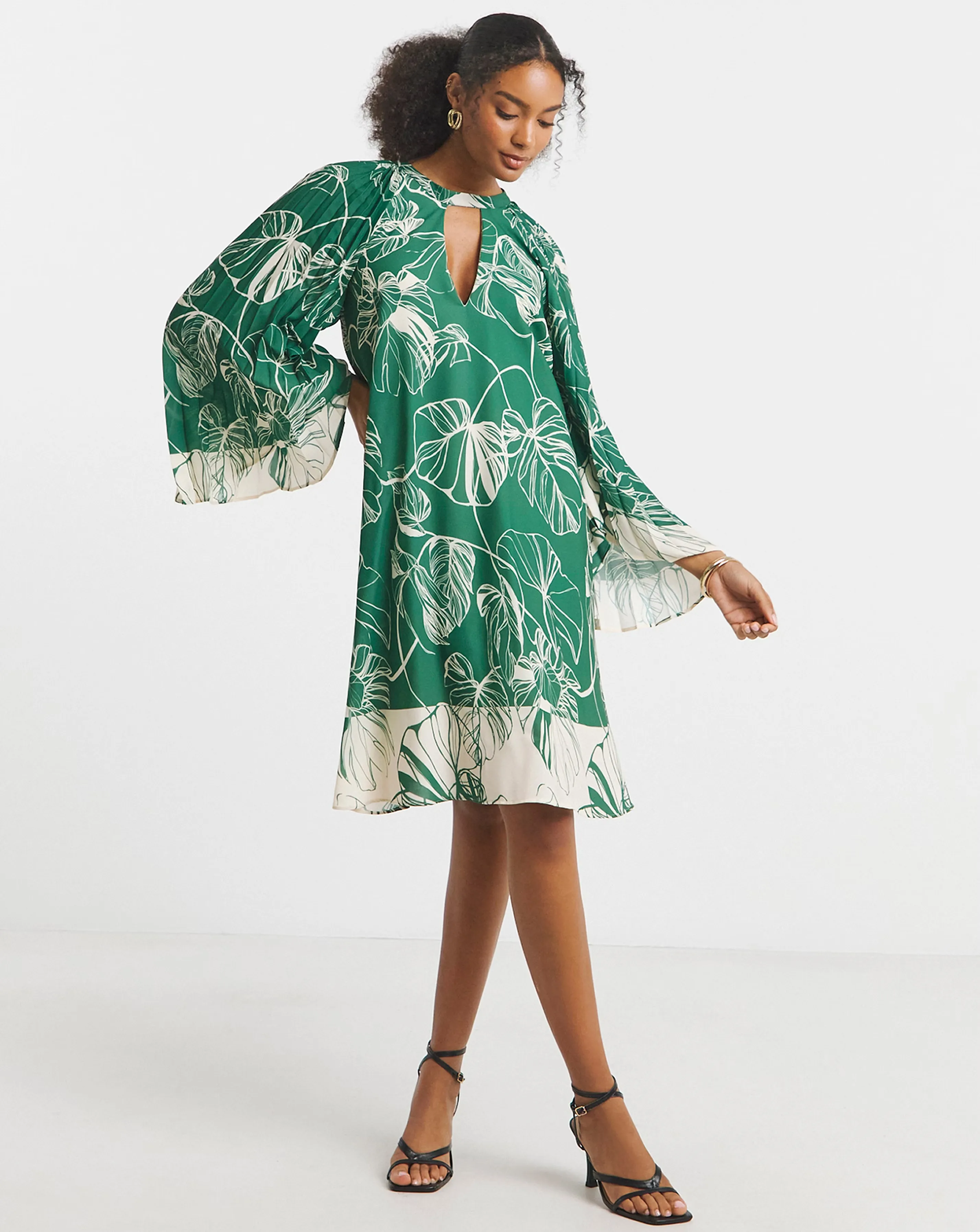 Joanna Hope Bat Wing Shift Dress