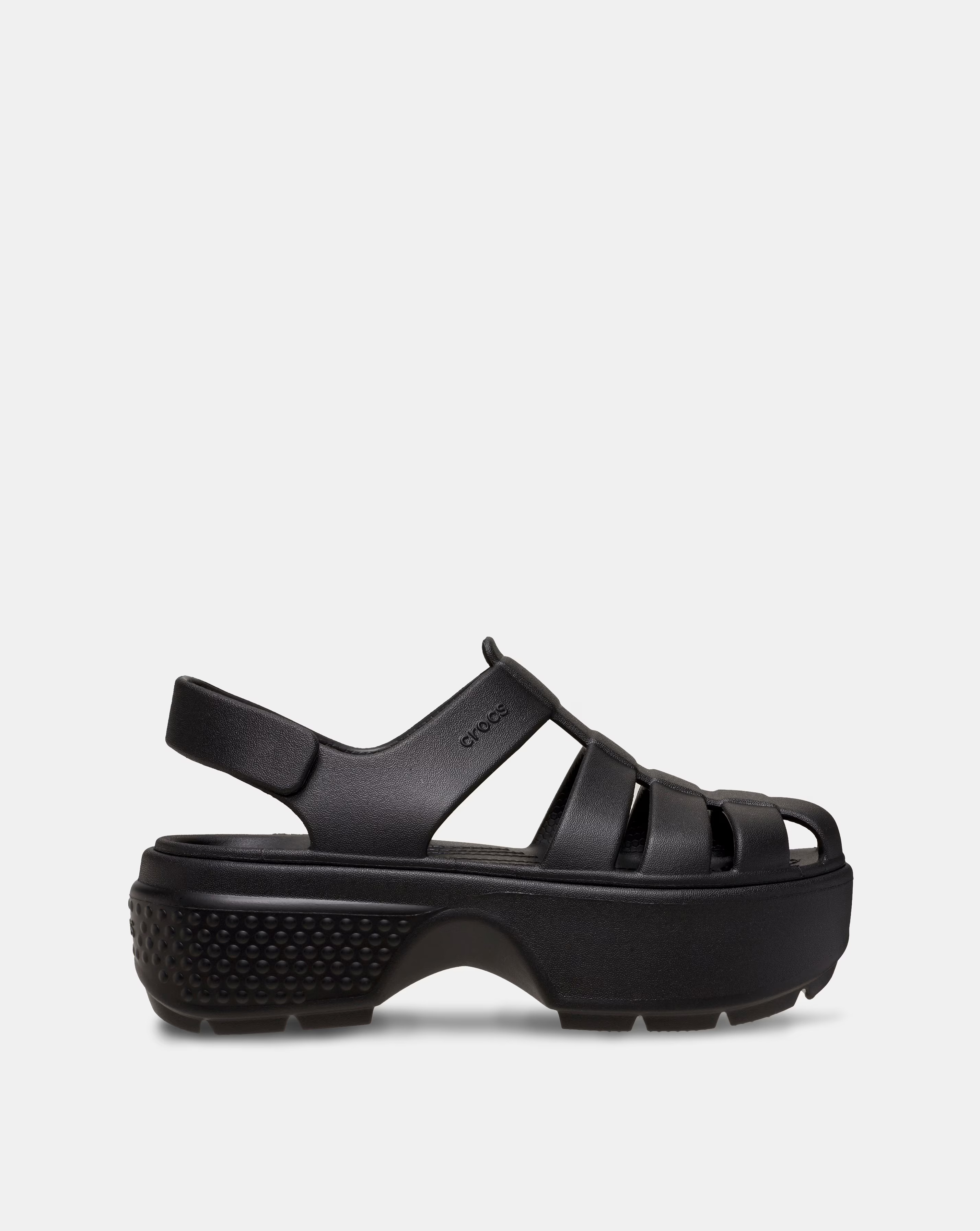 Crocs Black Stomp Fisherman Sandals