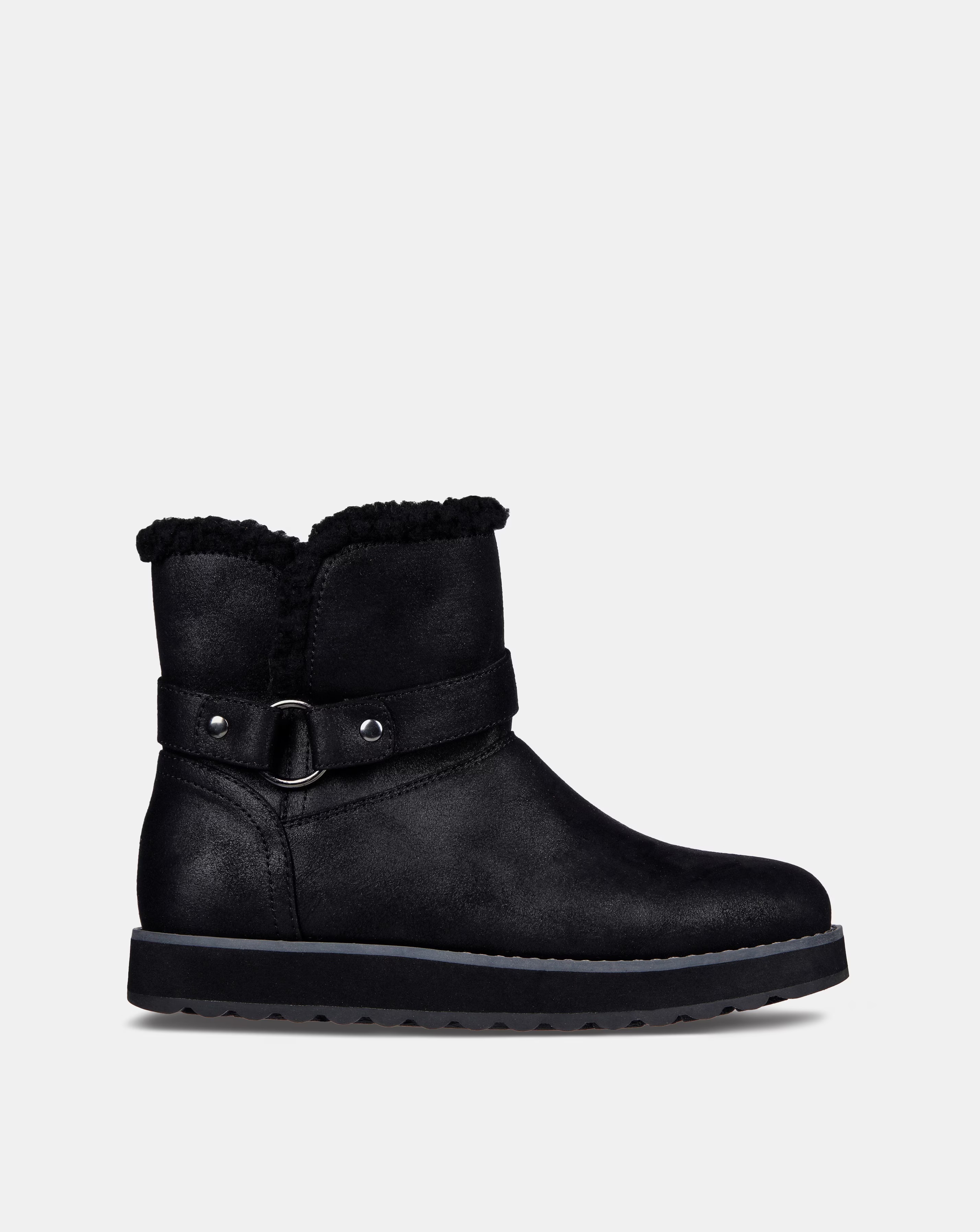 Skechers Black Keepsake Boots -Wide Fit (E)