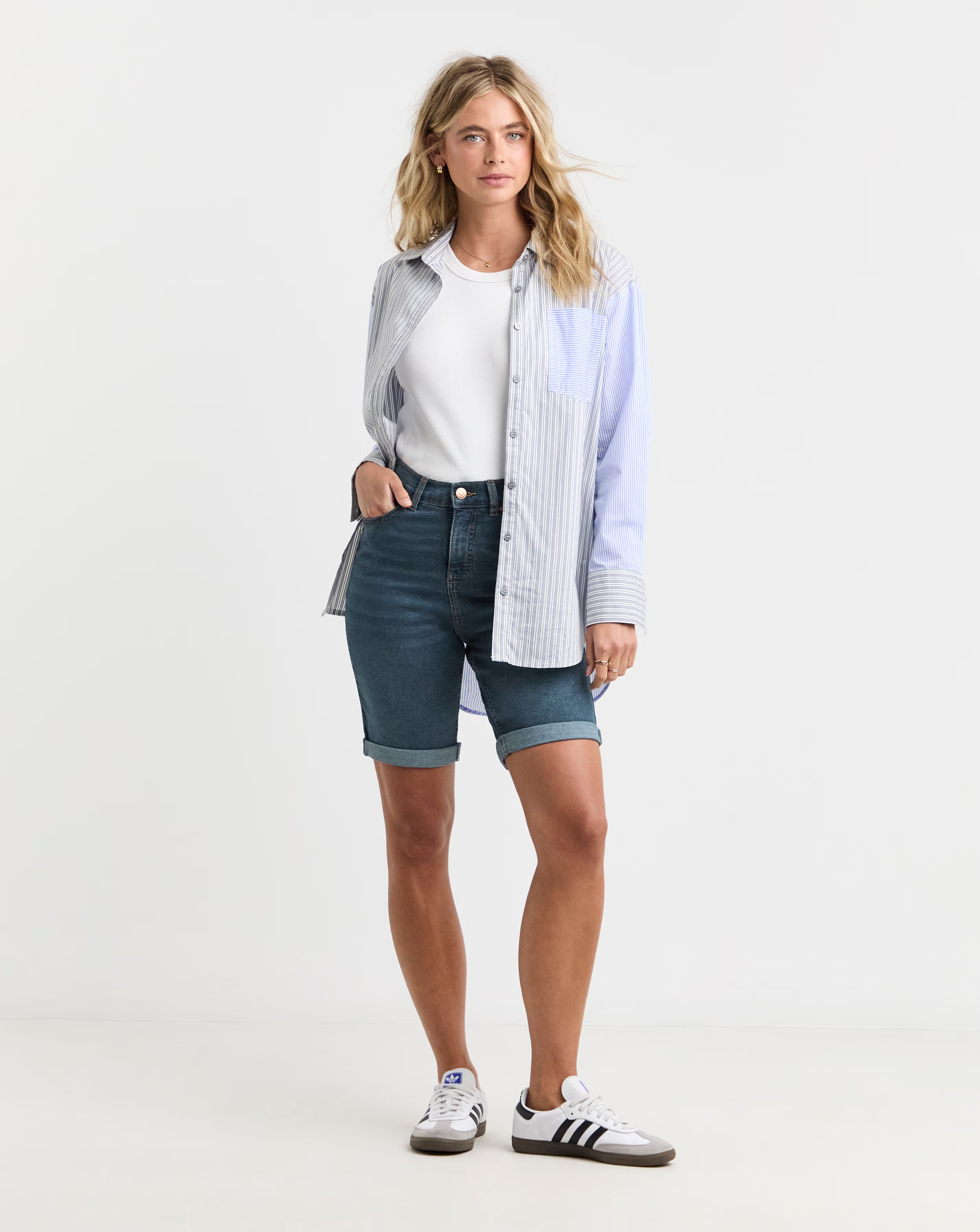 Simply Be Mid Vintage 24/7 Knee Shorts