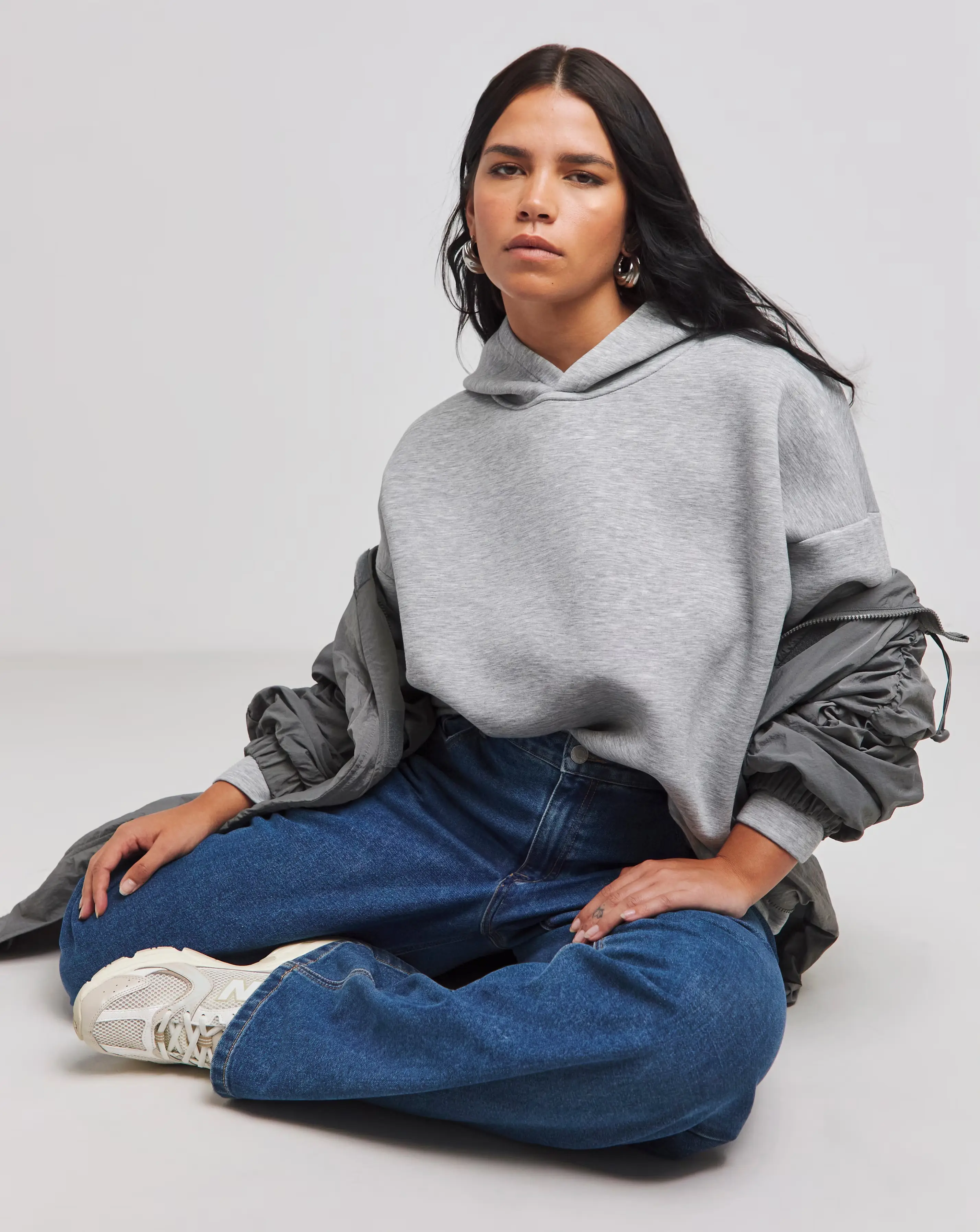 Grey Marl Luxe Modal Hoodie 1 39438-grey-marl-luxe-modal-hoodie-1.webp