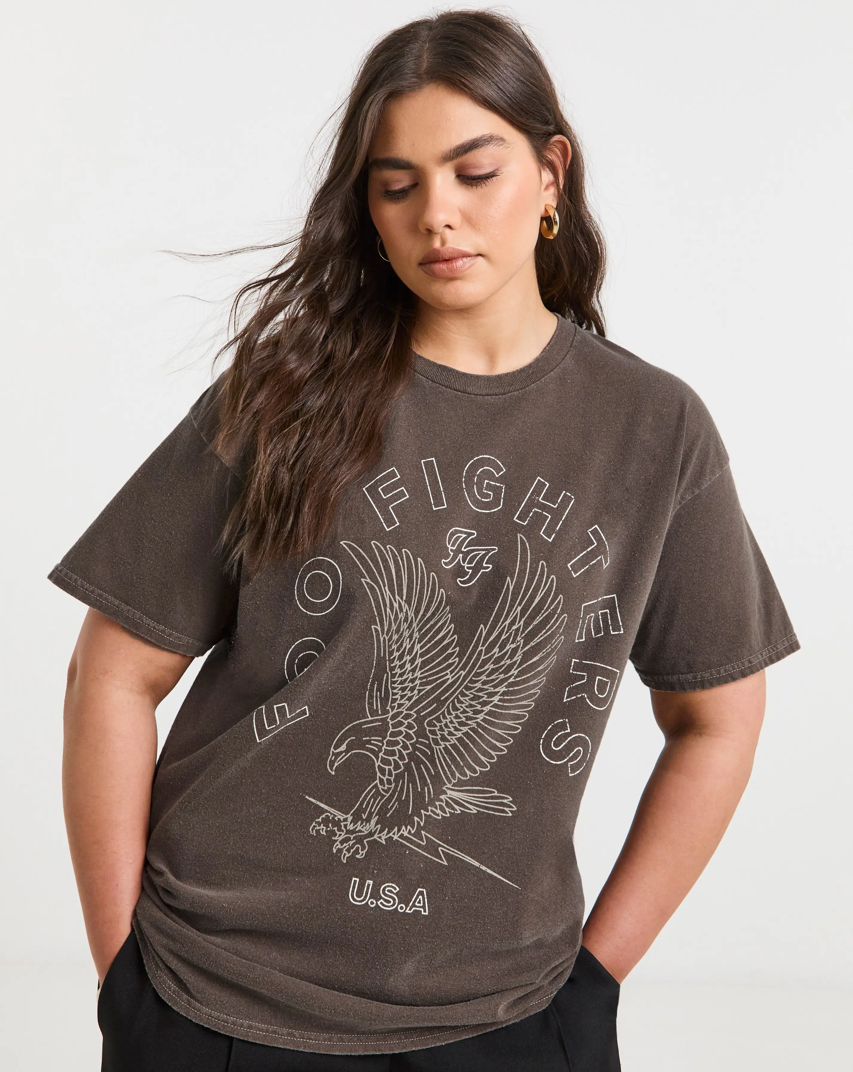 Simply Be Chocolate Foo Fighters License T-Shirt 1 42708-simply-be-chocolate-foo-fighters-license-t-shirt-1.webp