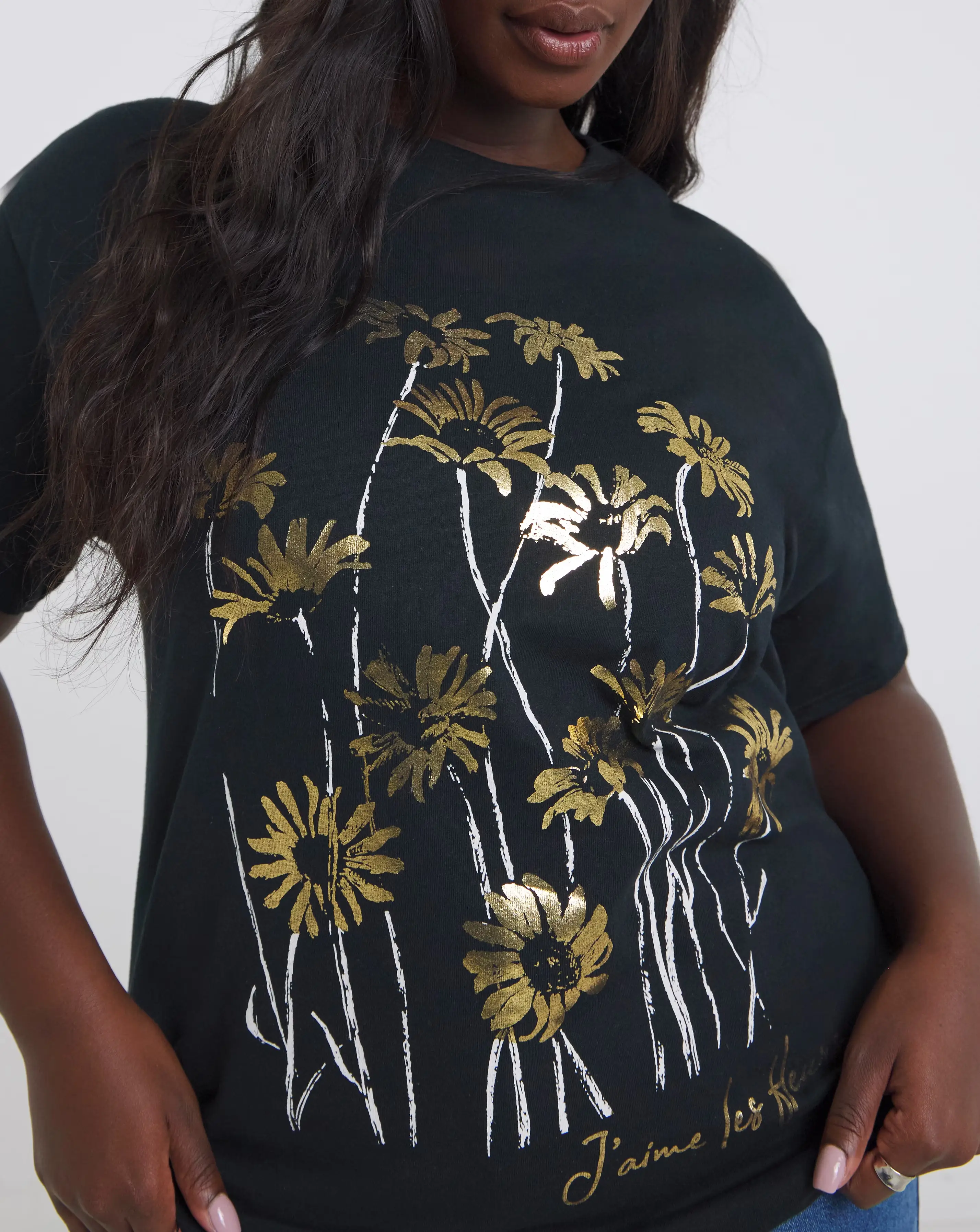 43191-black-floral-foil-print-graphic-t-shirt-1.webp