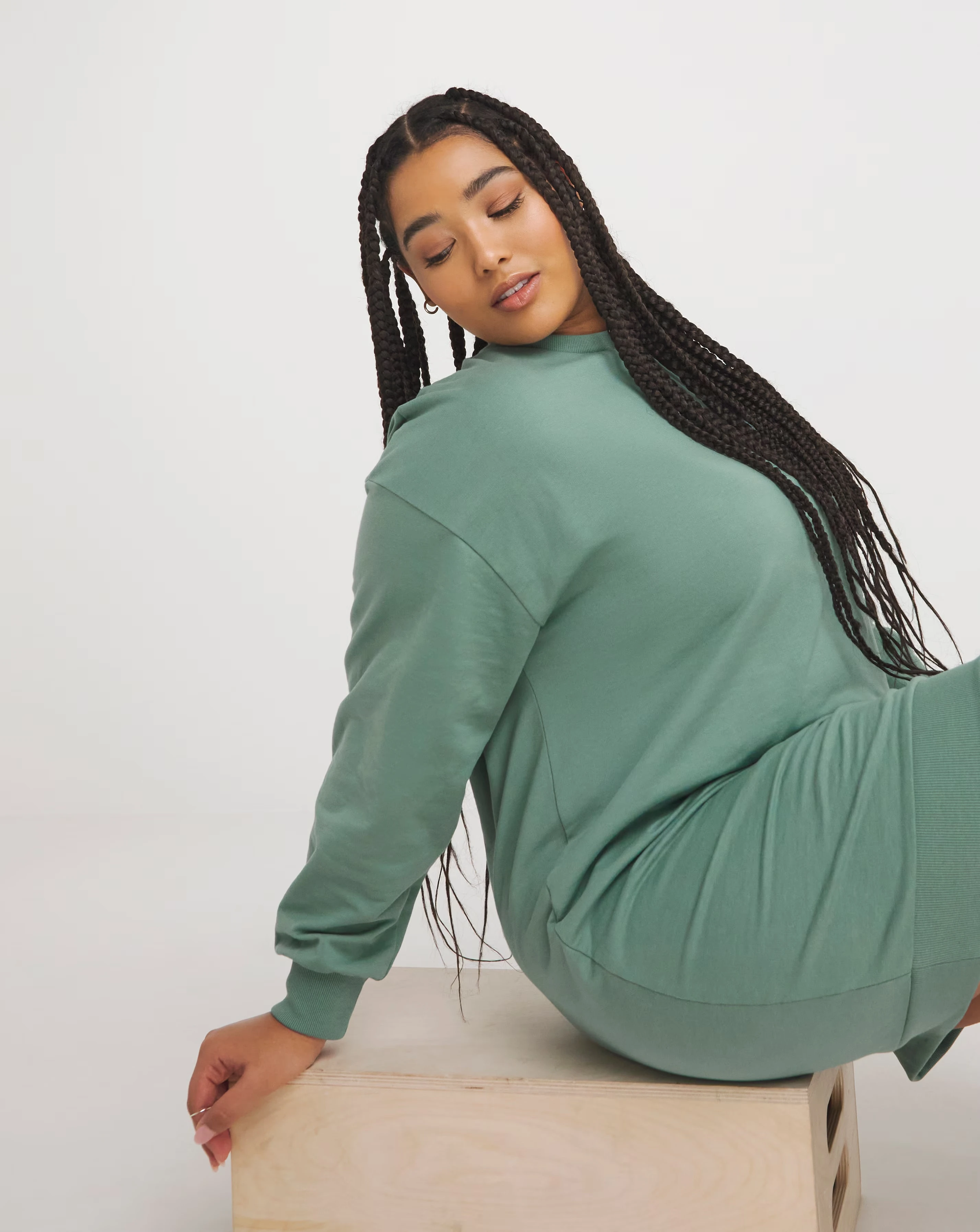 Green Sweatshirt Dress 1 43937-green-sweatshirt-dress-1.webp