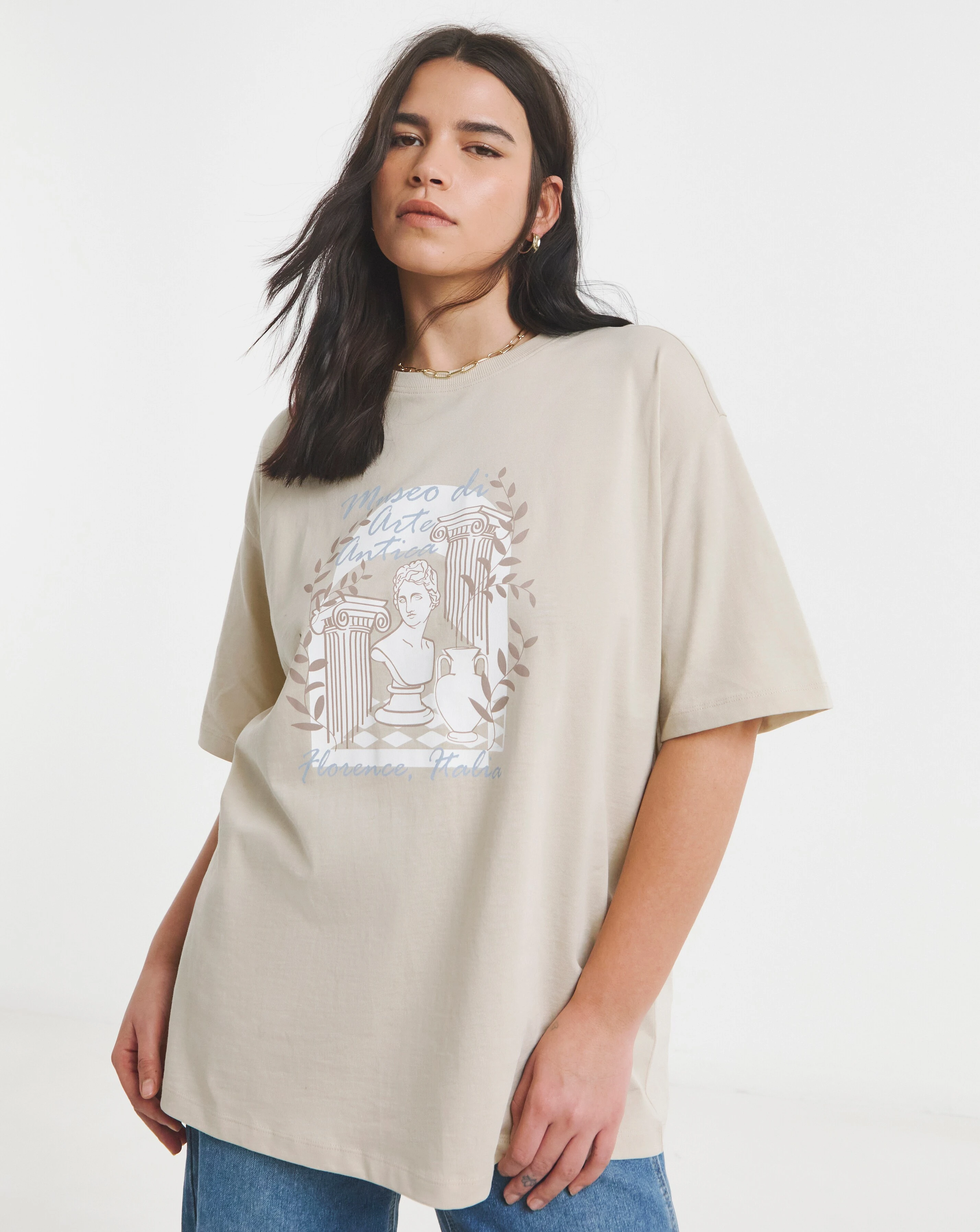 Simply Be Stone Oversized Art Museum Graphic T-Shirt 1 46165-simply-be-stone-oversized-art-museum-graphic-t-shirt-1.webp