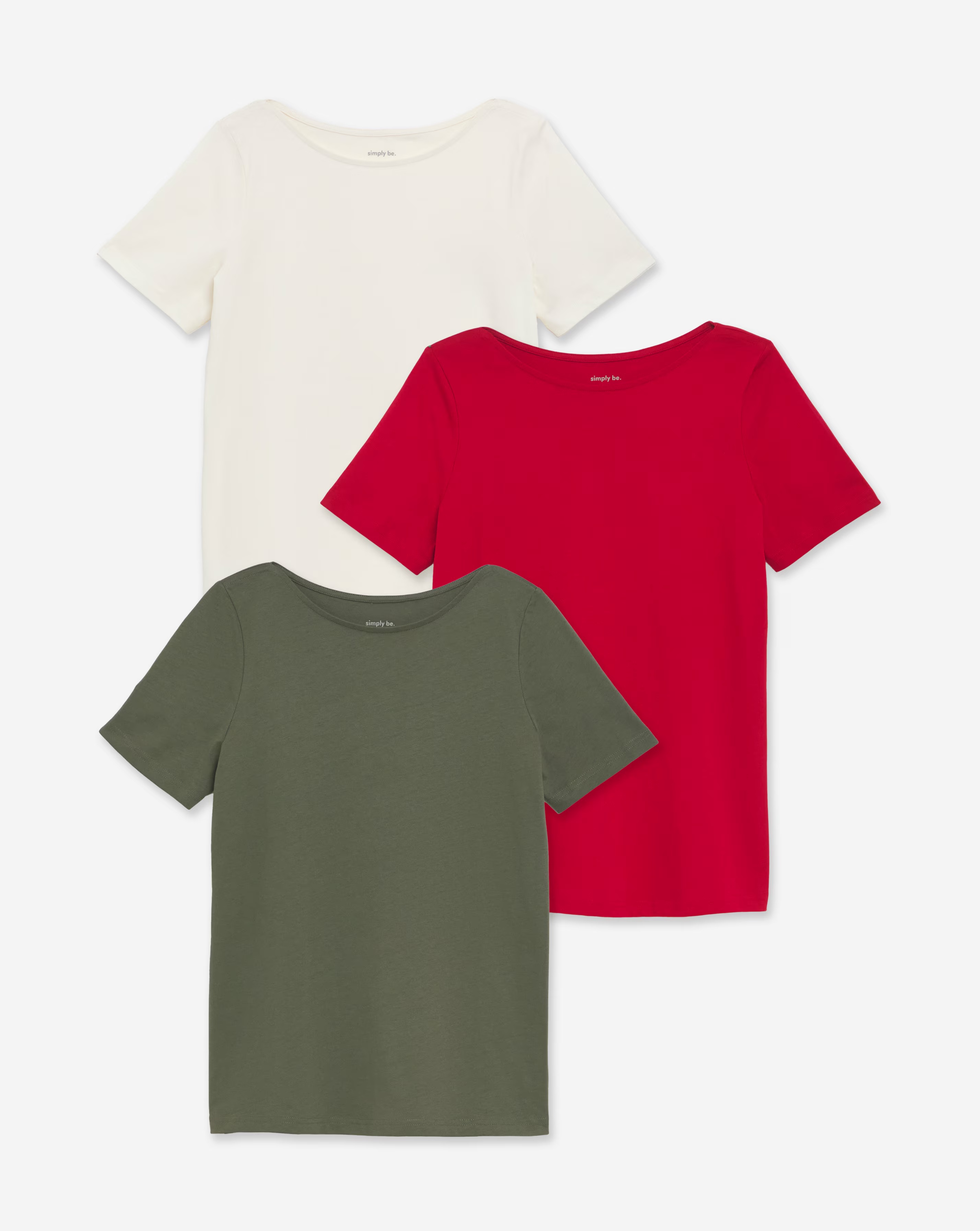 47321-simply-be-ecru-khaki-amp-red-3-pack-of-short-sleeve-pure-cotton-slash-neck-tops-1.webp