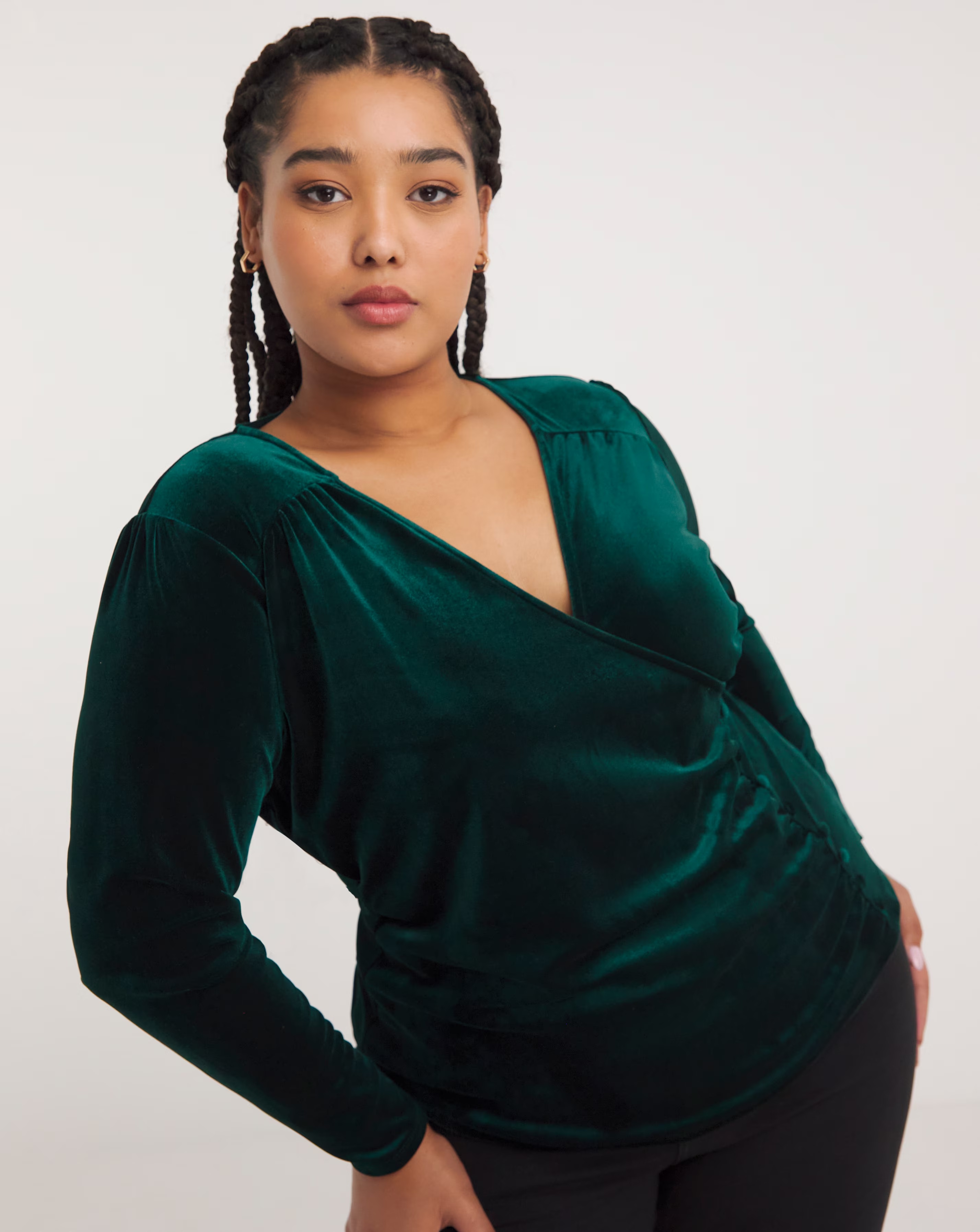 Joe Browns Green Ava Velour Wrap Tops 1 47799-joe-browns-green-ava-velour-wrap-tops-1.jpg