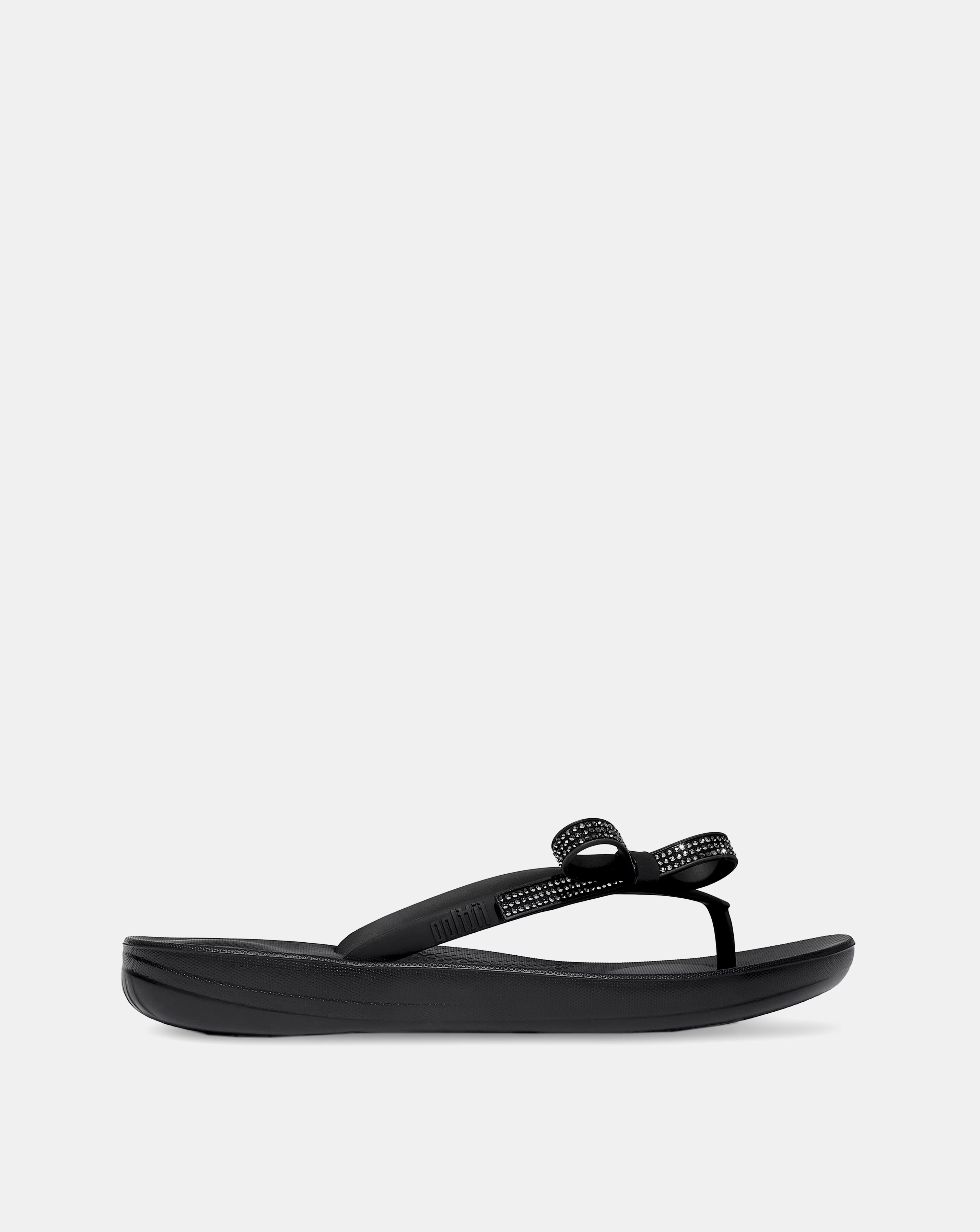 Fit Flop iQushion Glitz Bow Flip-Flops Standard Fit