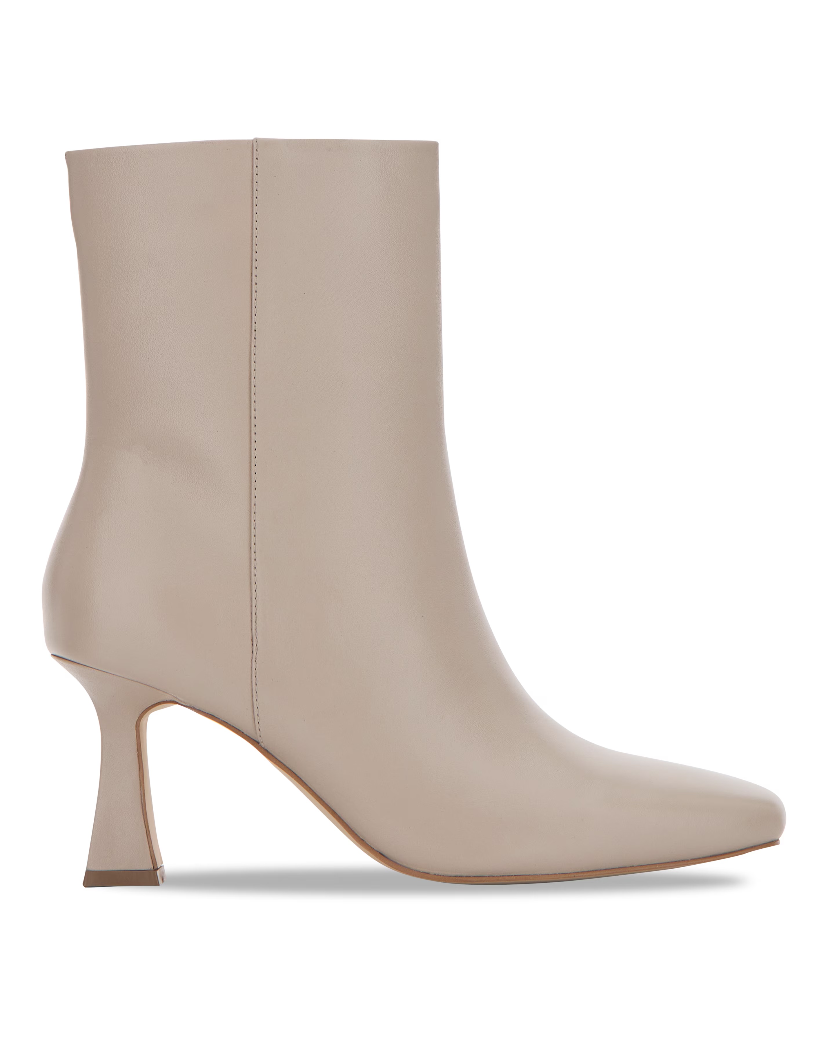 Square Toe Leather Boot Wide E Fit