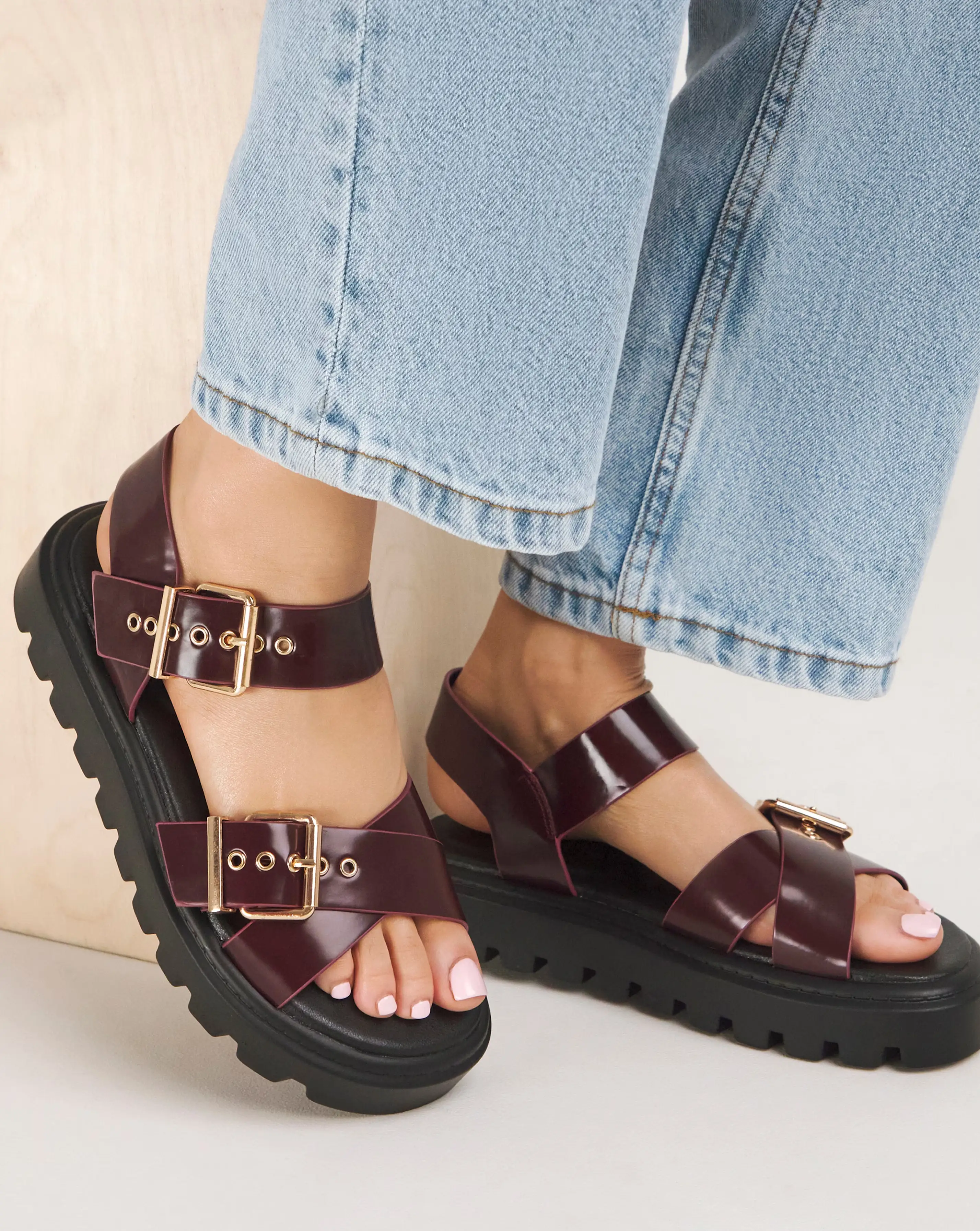 Bey Statement Buckle Chunky Sandals Extra Wide EEE Fit 1 52393-bey-statement-buckle-chunky-sandals-extra-wide-eee-fit-1.webp