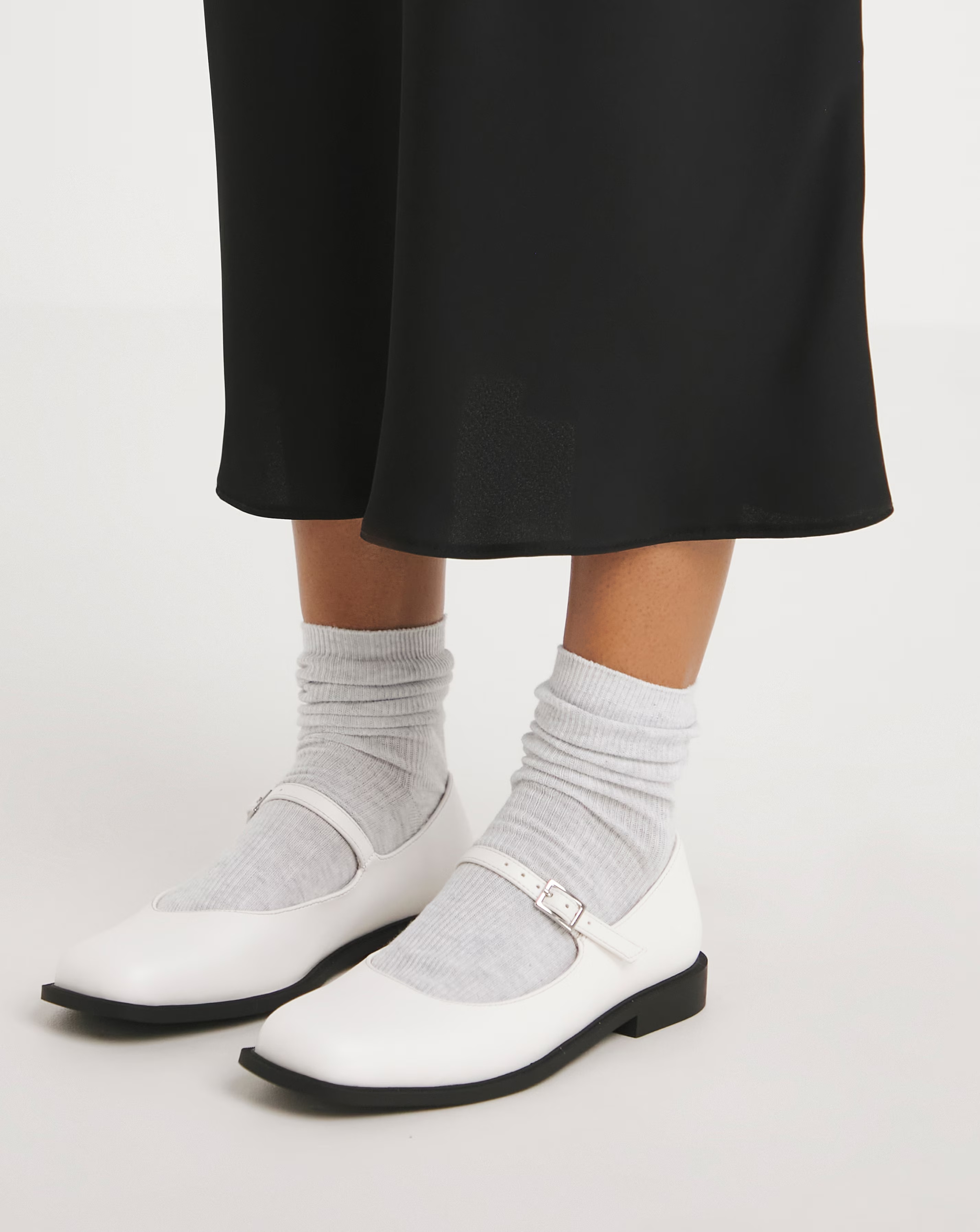 Brooke Mary Jane Square Toe Shoes - Wide Fit (E)