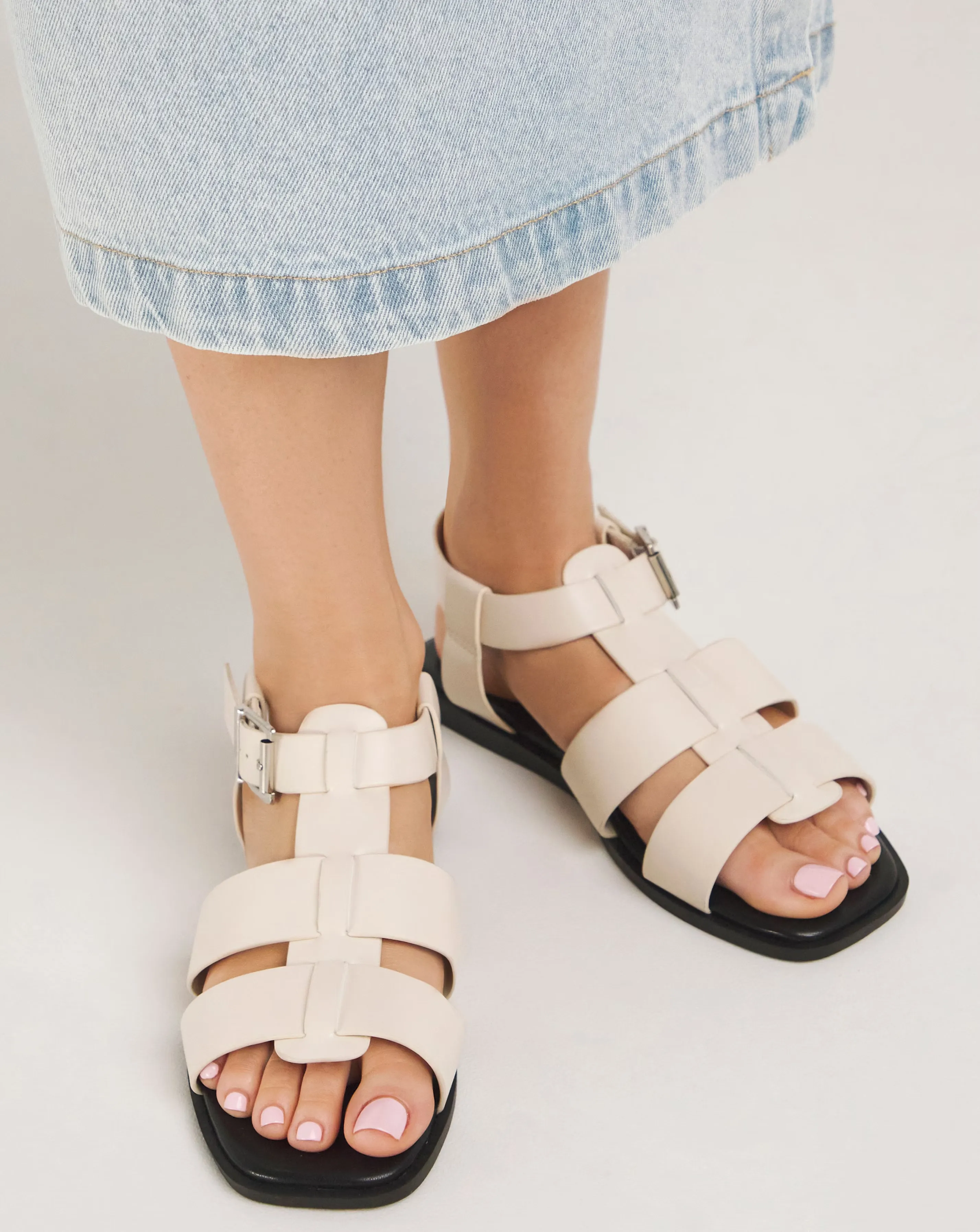 Simply Be Dahlia Fisherman Flat Sandals Wide E Fit