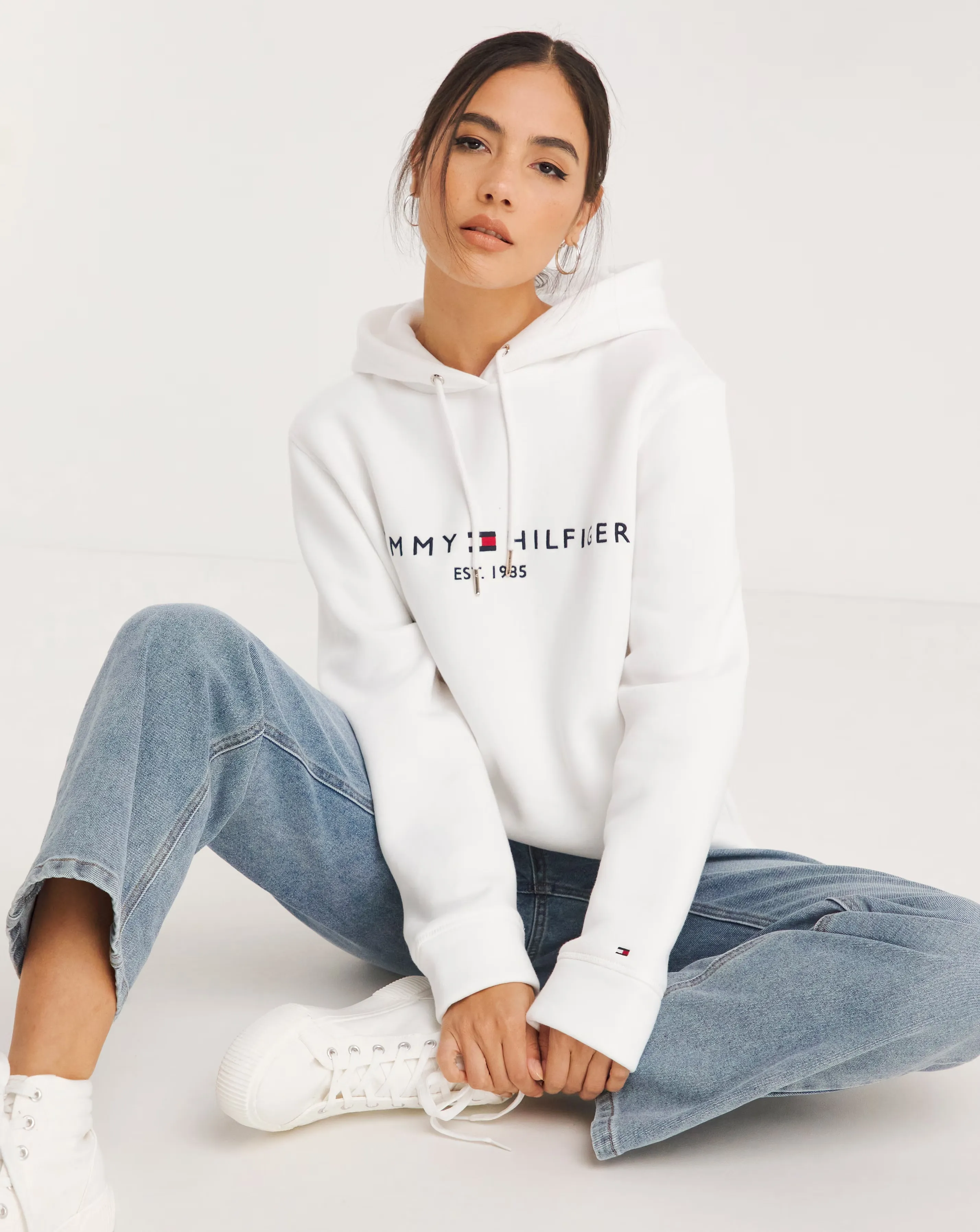 Tommy Hilfiger Long Sleeve Logo Hoodie