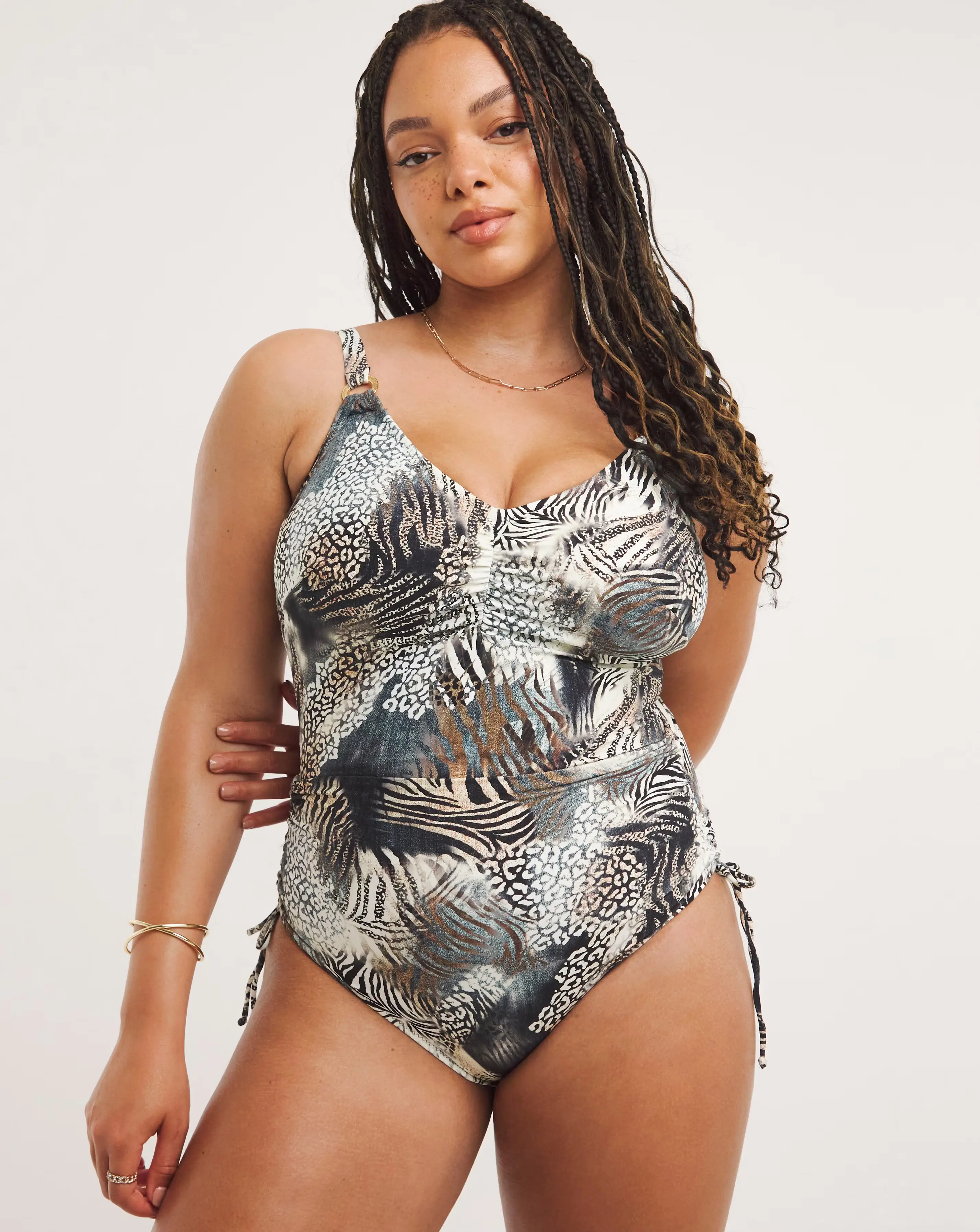 Fantasie Seraya Sands Wired V Neck Adjustable Swimsuit
