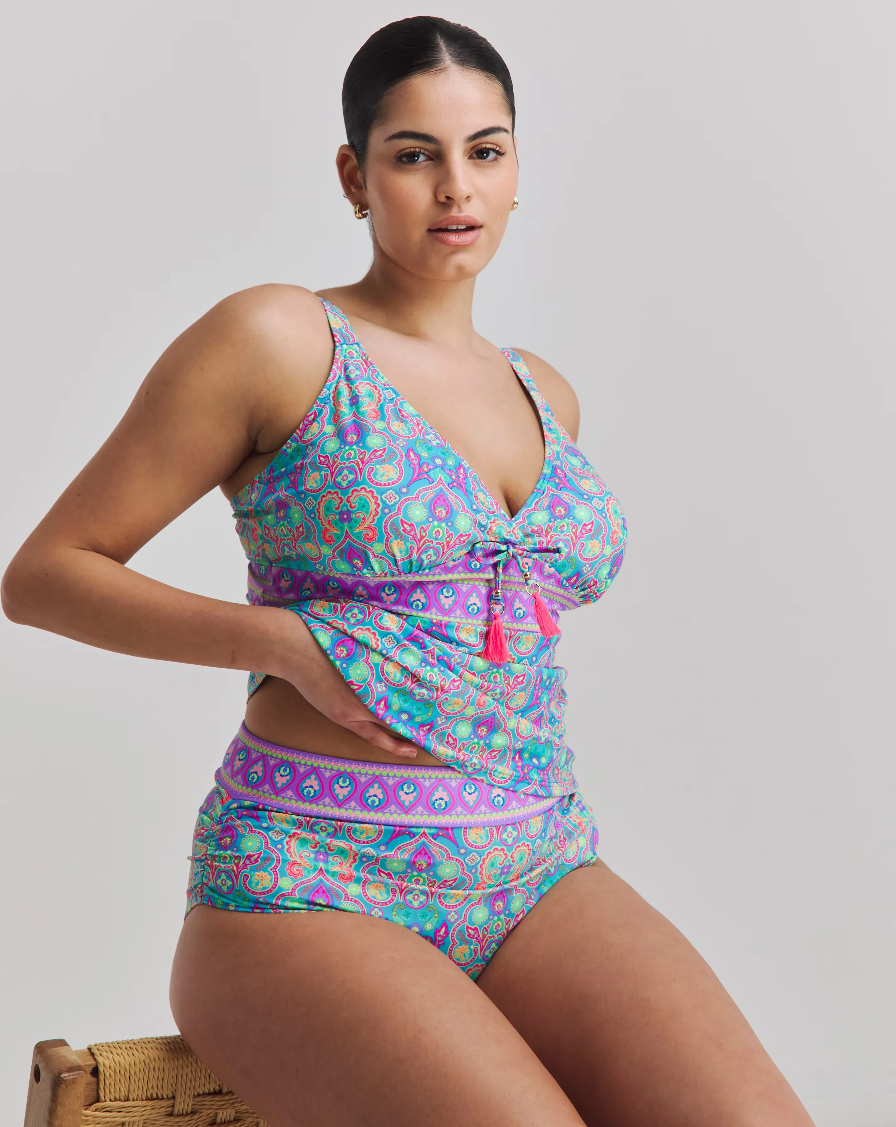 Joe Browns Paradise Cove Non Wired Tankini Top Multi