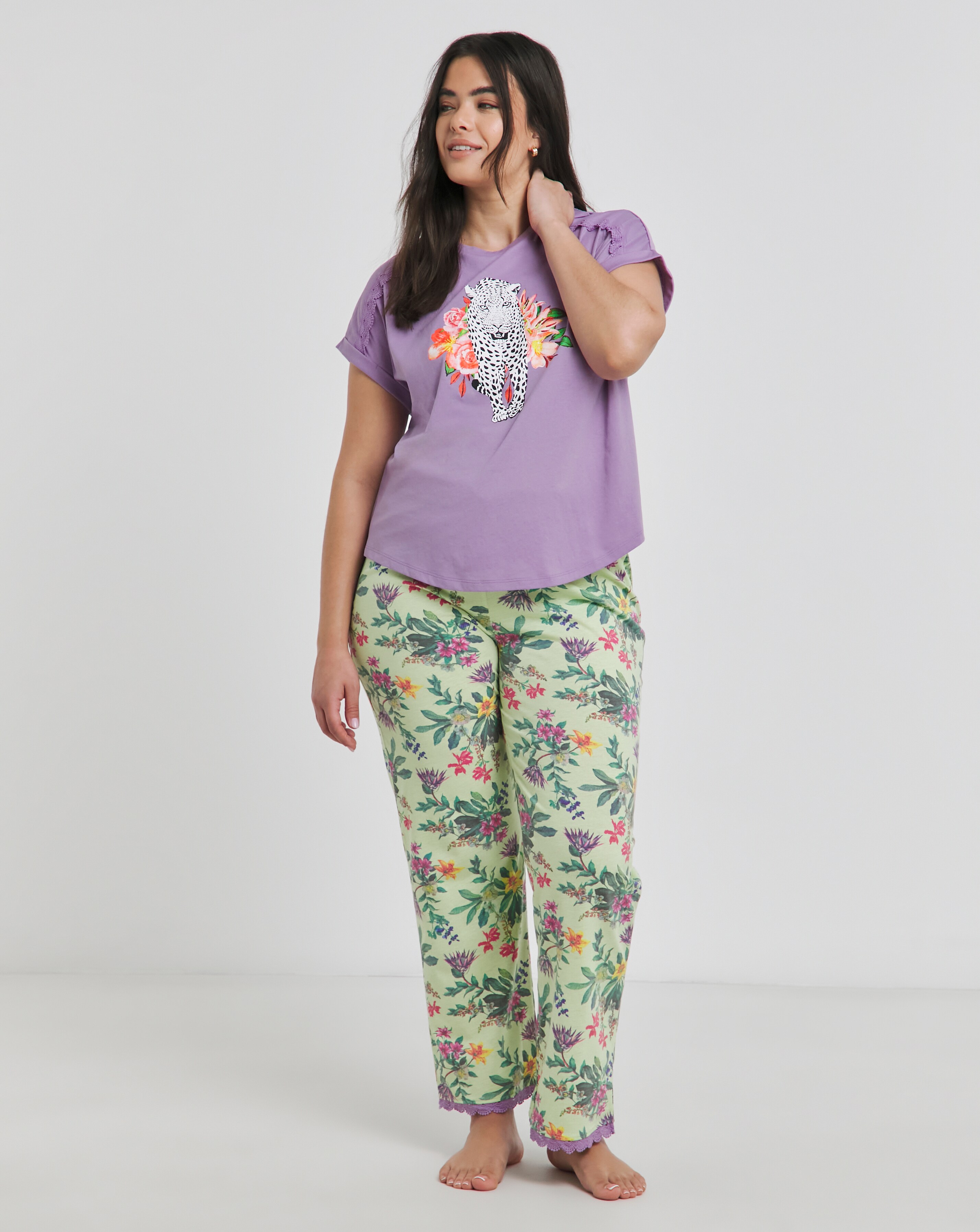 Joe Browns Garden Craft Pyjama Set Floral Print