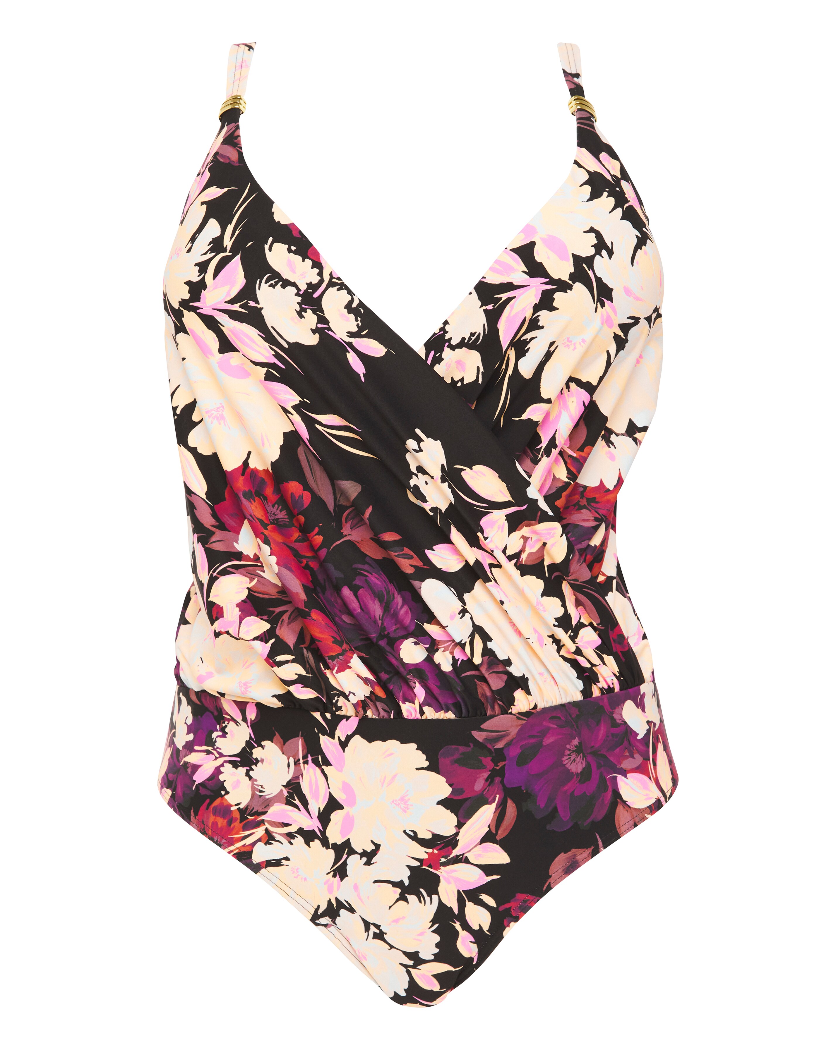 MAGISCULPT Twist Front Blouson Swimsuit