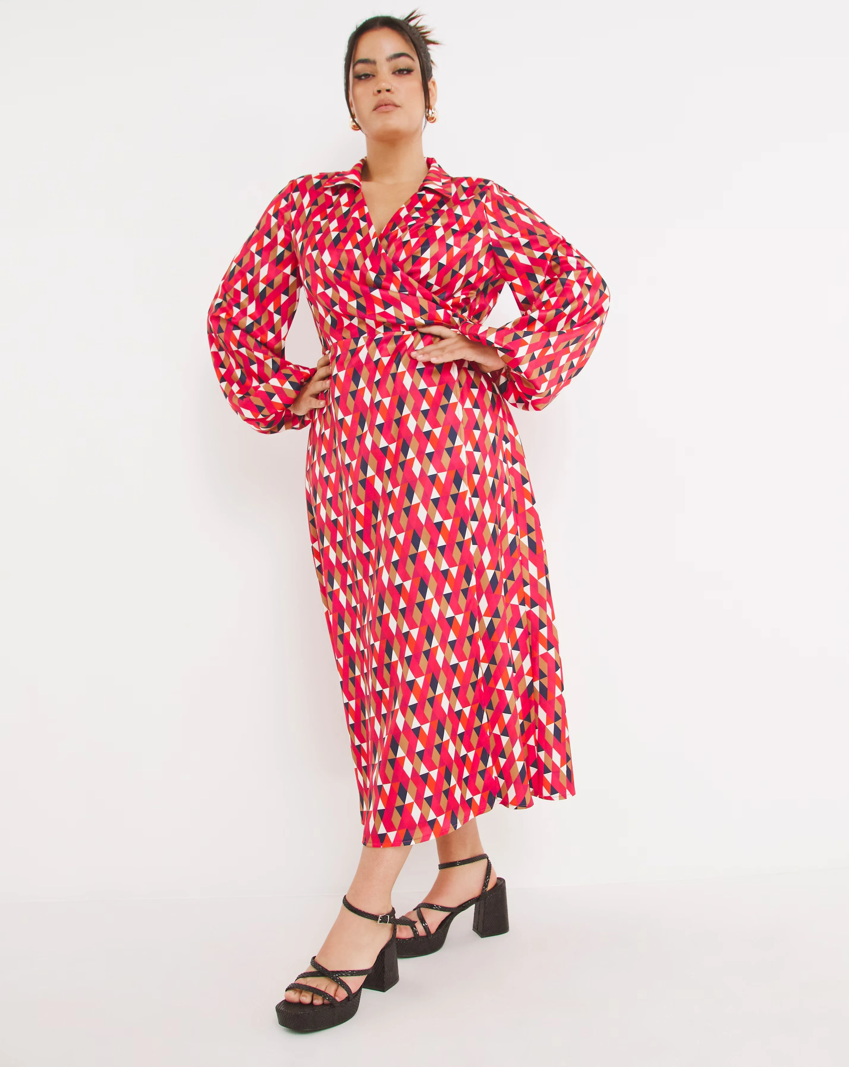 Little Mistress Geometric Satin Wrap Dress 1 58263-little-mistress-geometric-satin-wrap-dress-1.webp