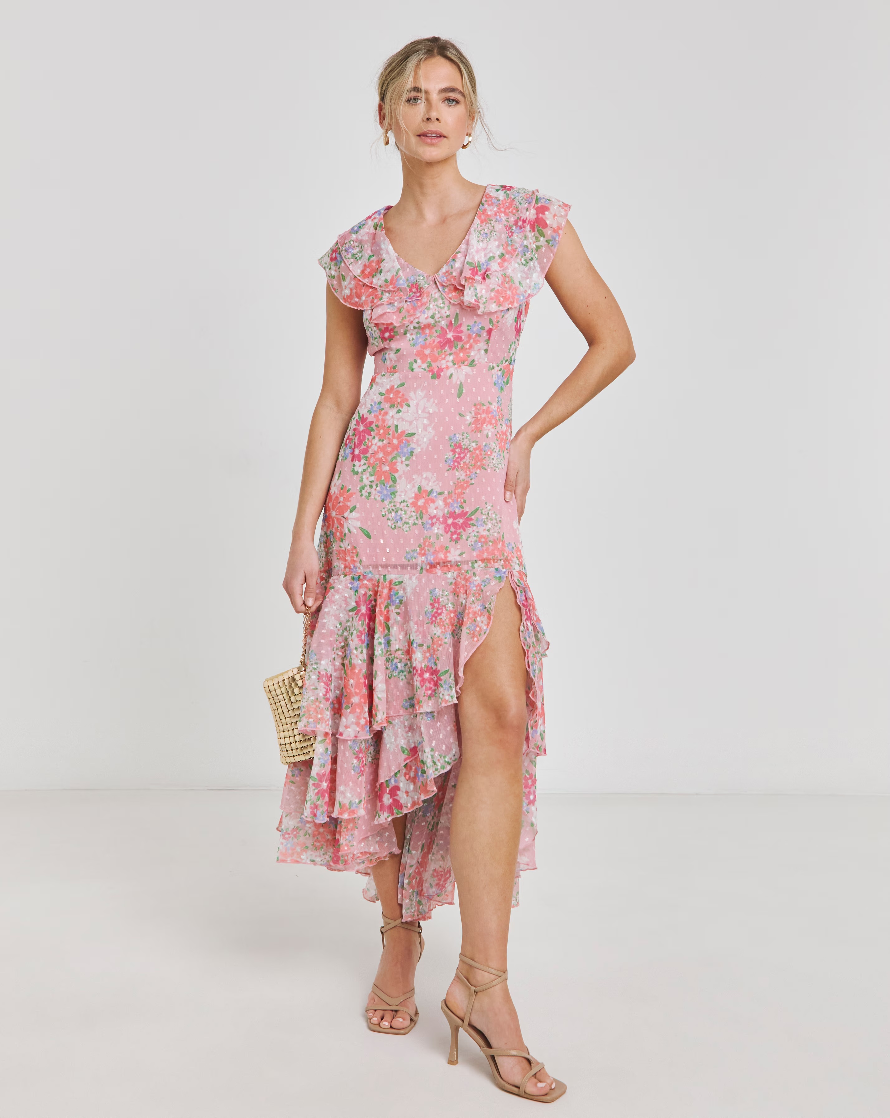Boutique Floral Print Frill Hem Dobby Georgette Maxi Dress 1 59355-boutique-floral-print-frill-hem-dobby-georgette-maxi-dress-1.jpg