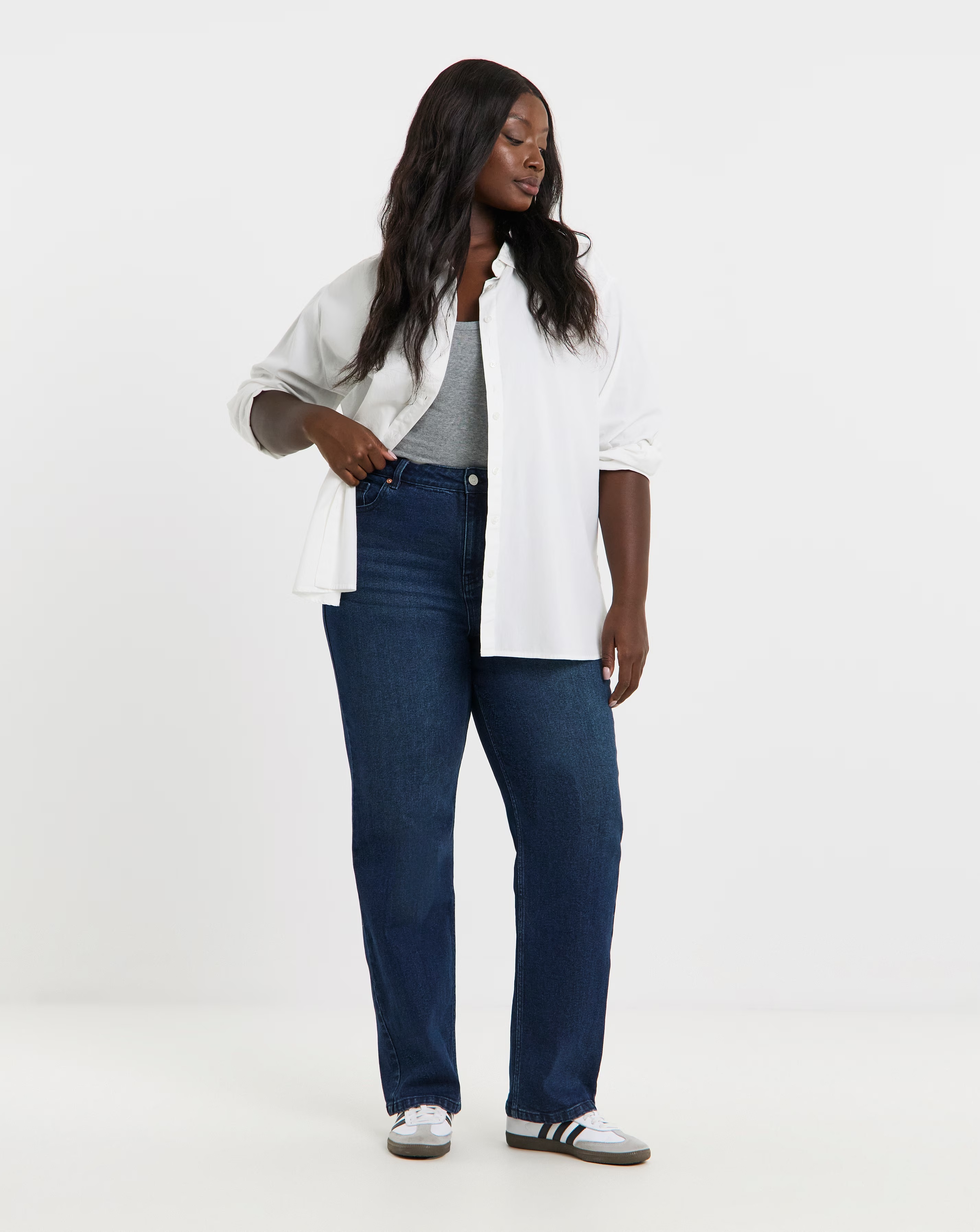 Indigo Authentic Relaxed Straight Leg Jeans