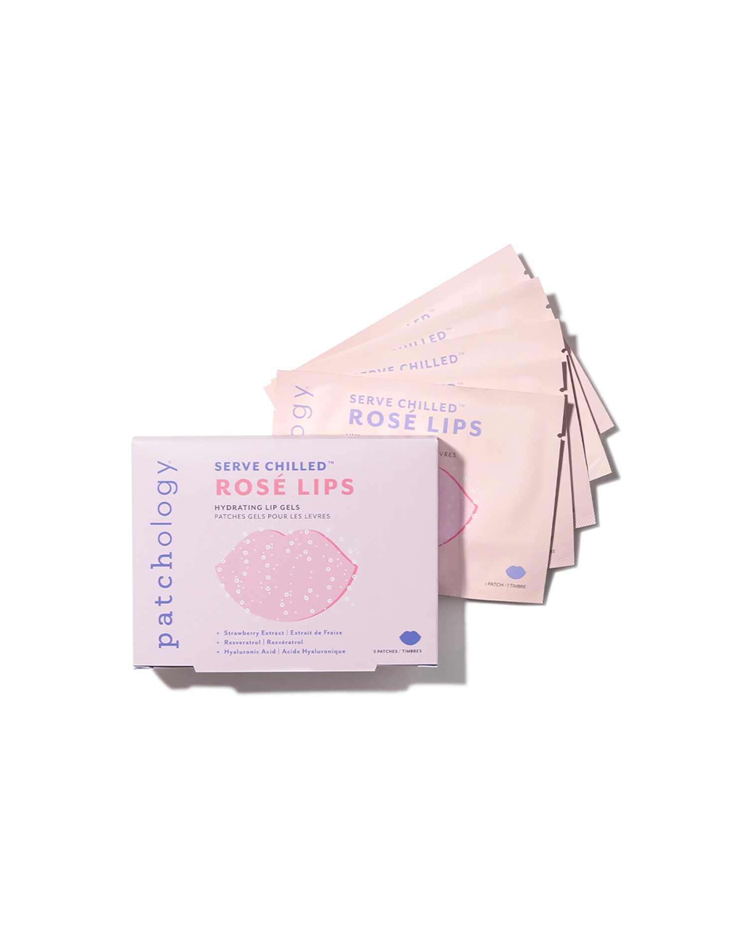 Patchology Serve Chilled Rose Lip Gel 5-Pack