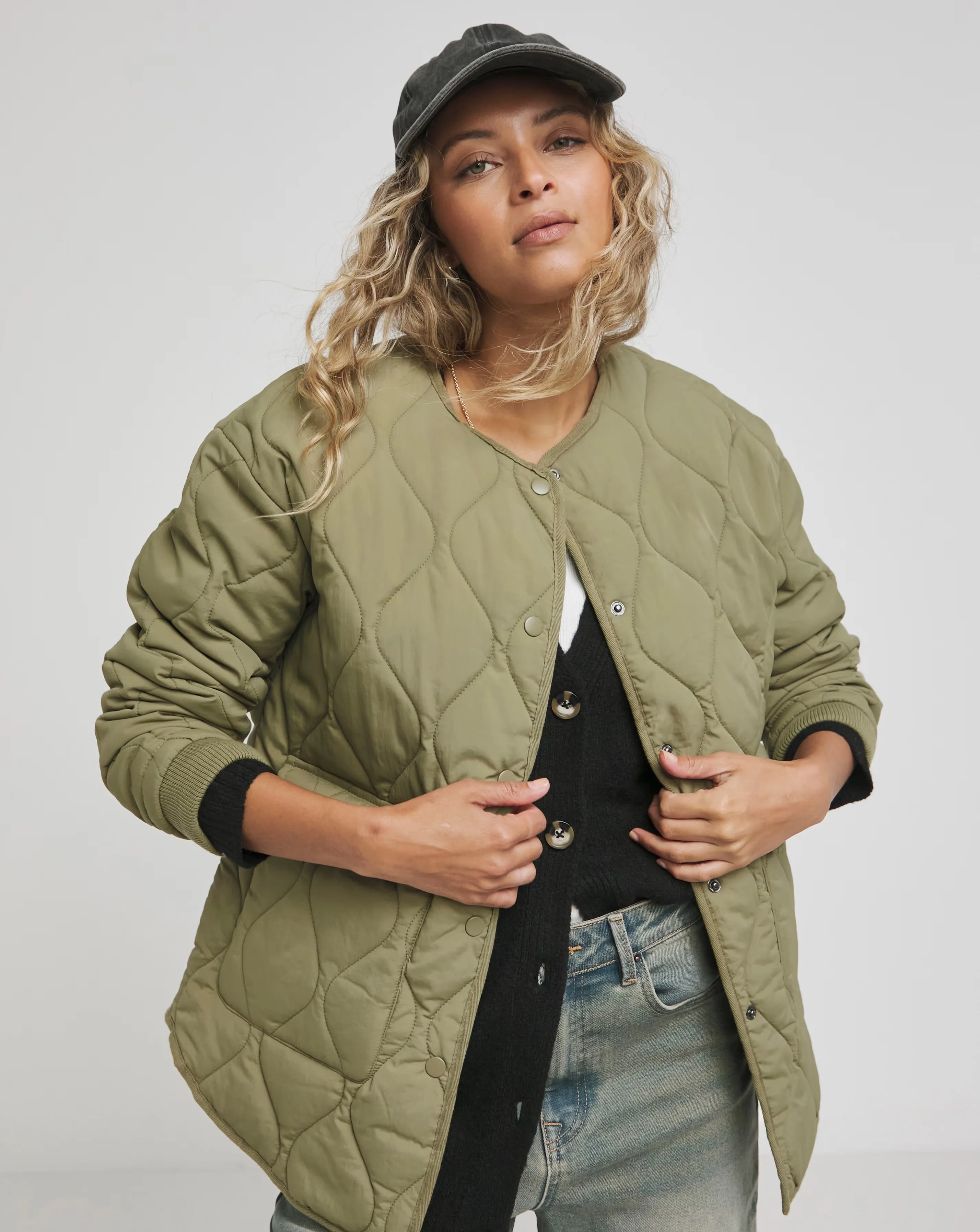 61553-khaki-round-neck-quilted-jacket-1.webp