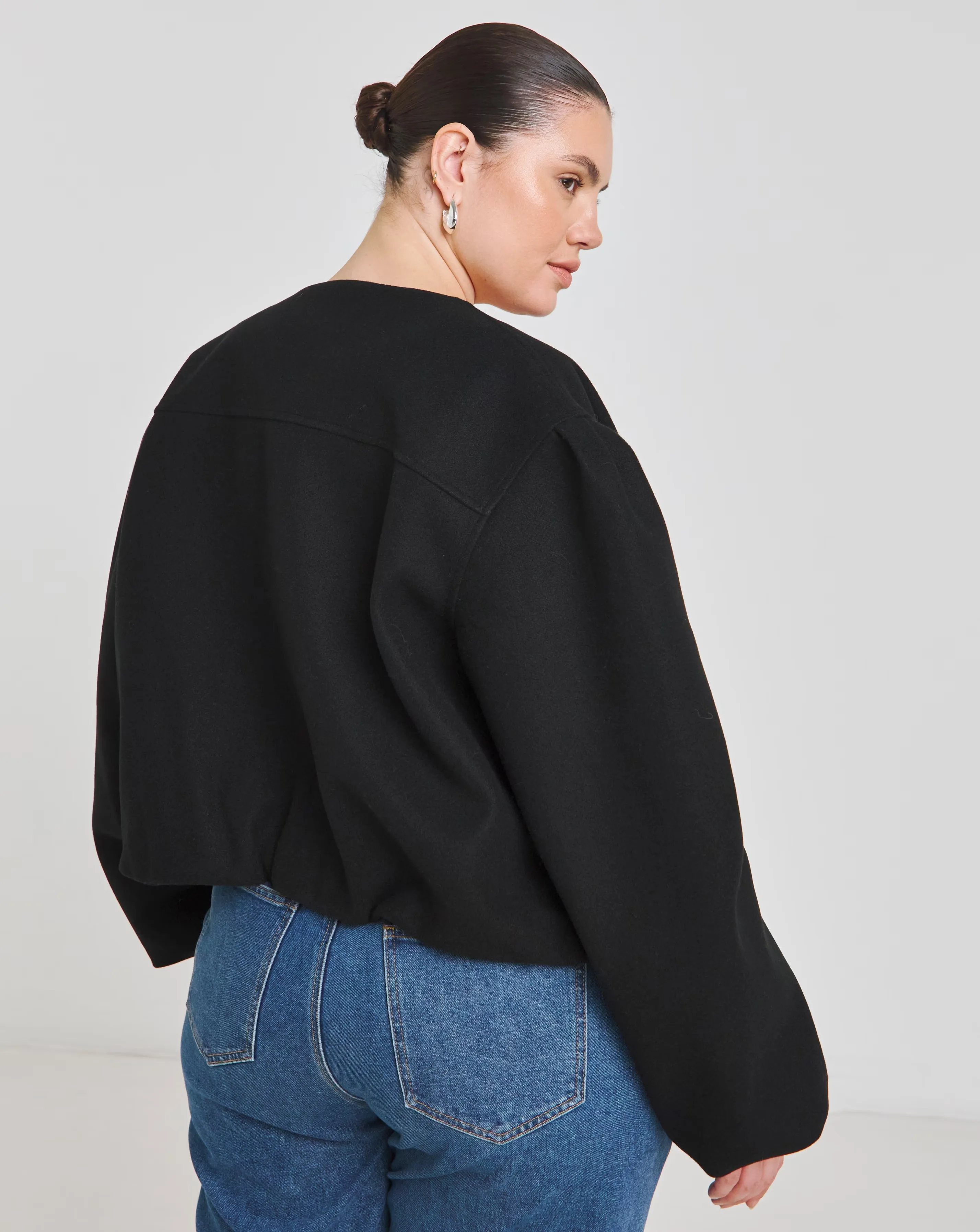 62361-simply-be-black-bubble-hem-round-collar-jacket-1.webp