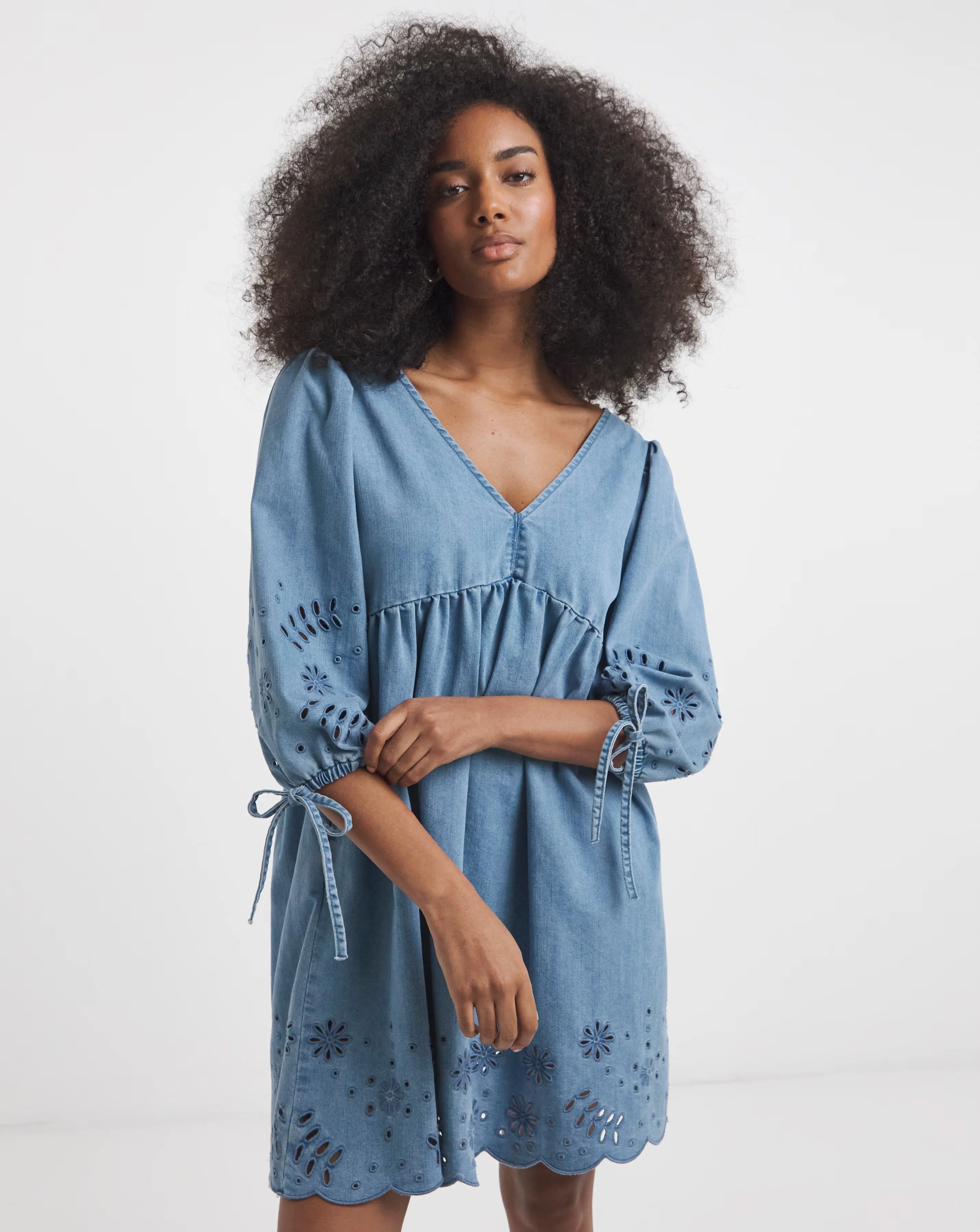Simply Be Mid Wash Cut Work Mini Denim Smock Dress 1 6446-simply-be-mid-wash-cut-work-mini-denim-smock-dress-1.webp