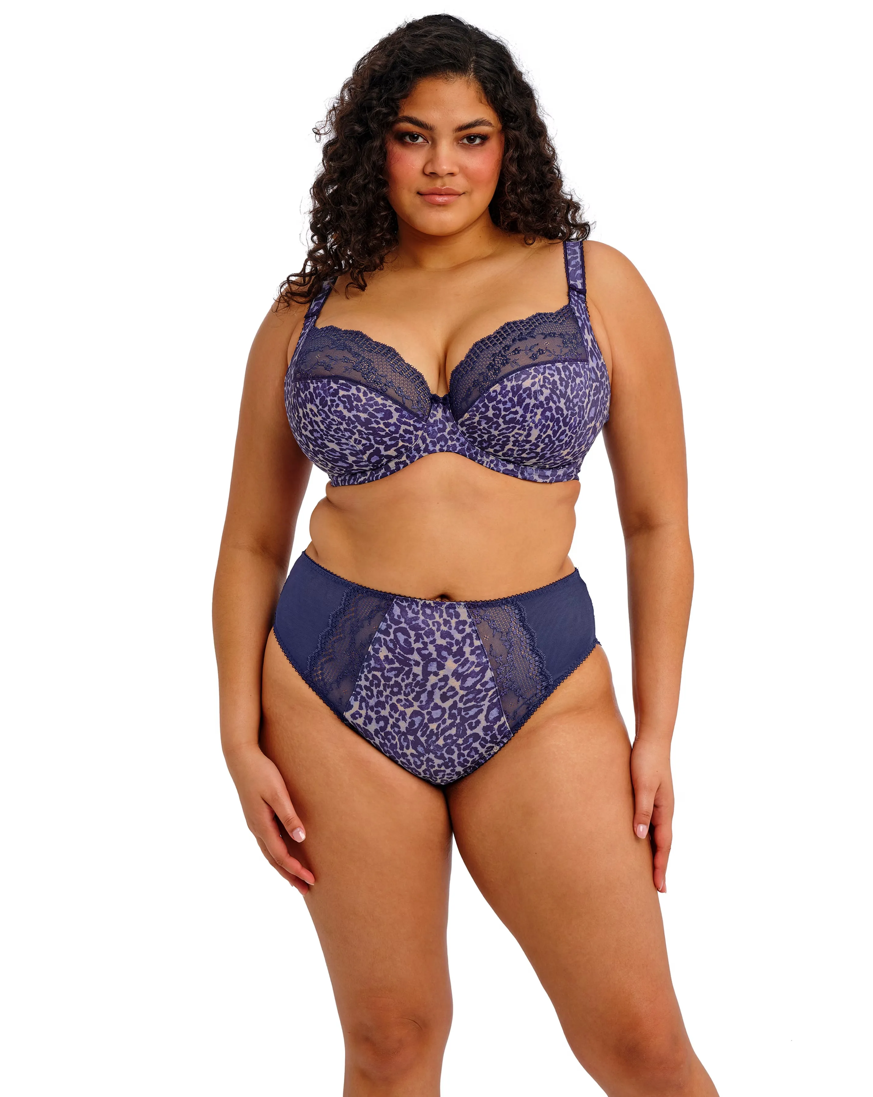 Elomi Lucie High Leg Knicker Midnight
