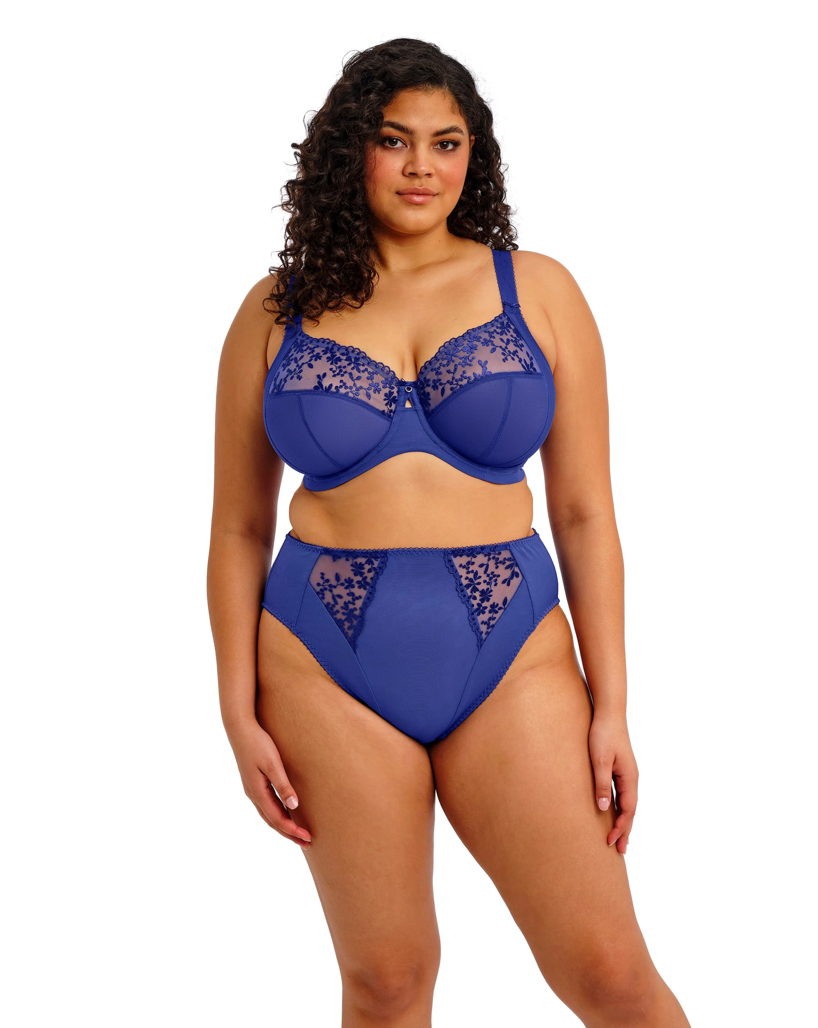 Elomi Zarla High Leg Knicker Sapphire