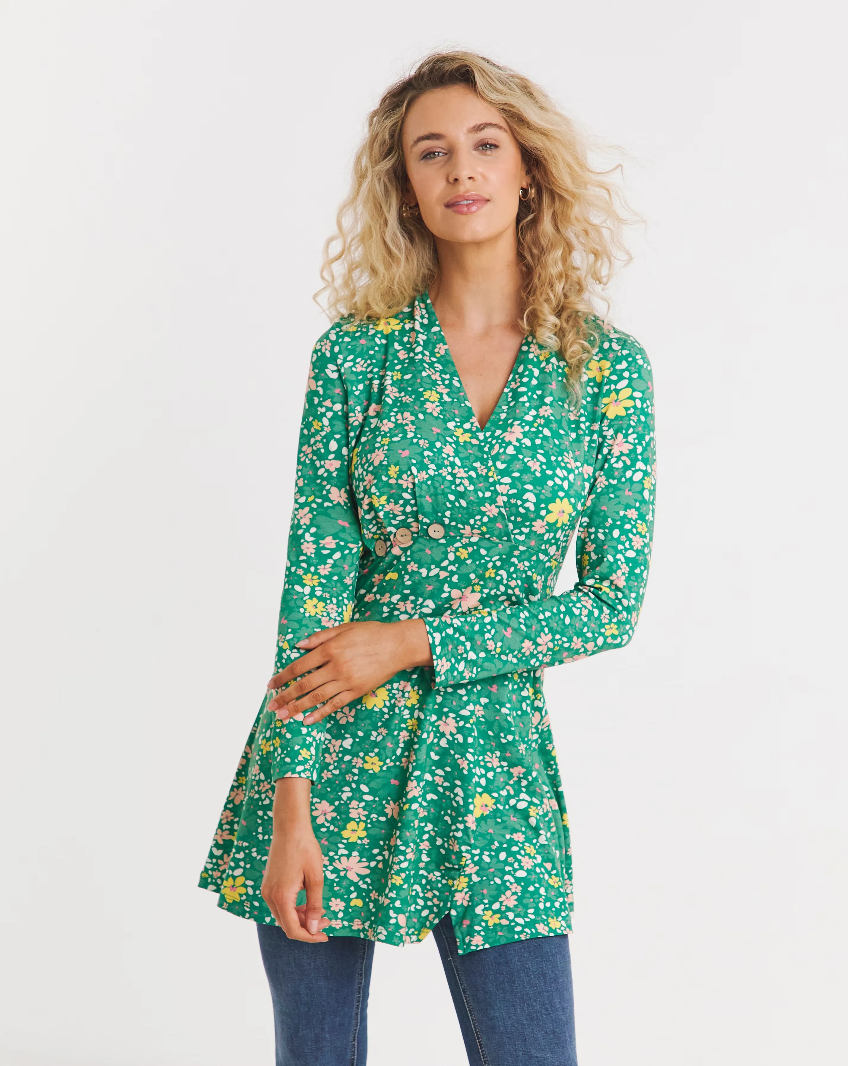 Joe Browns Button Detail Jersey Tunic