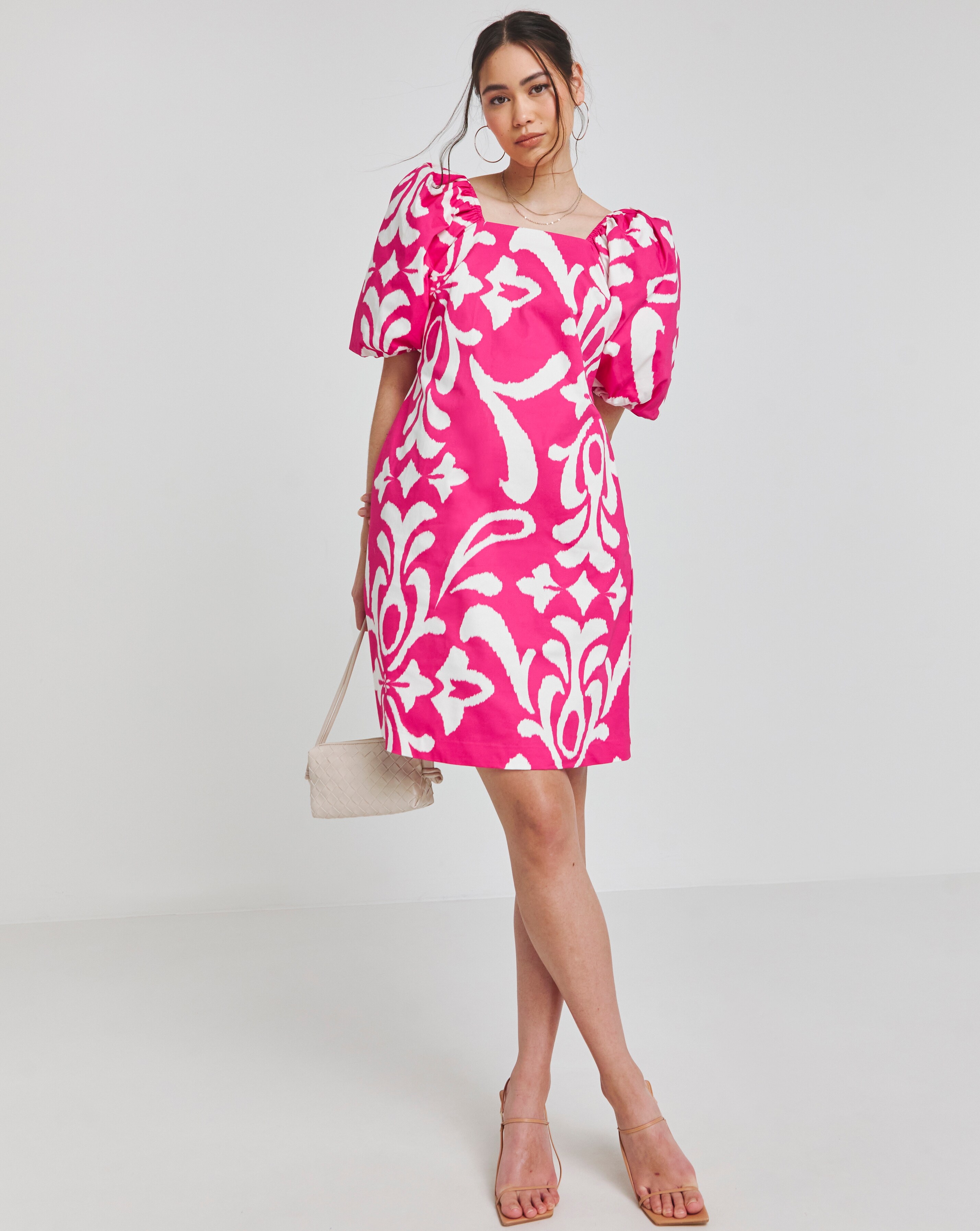 Joanna Hope Cotton Shift Dress With Pockets