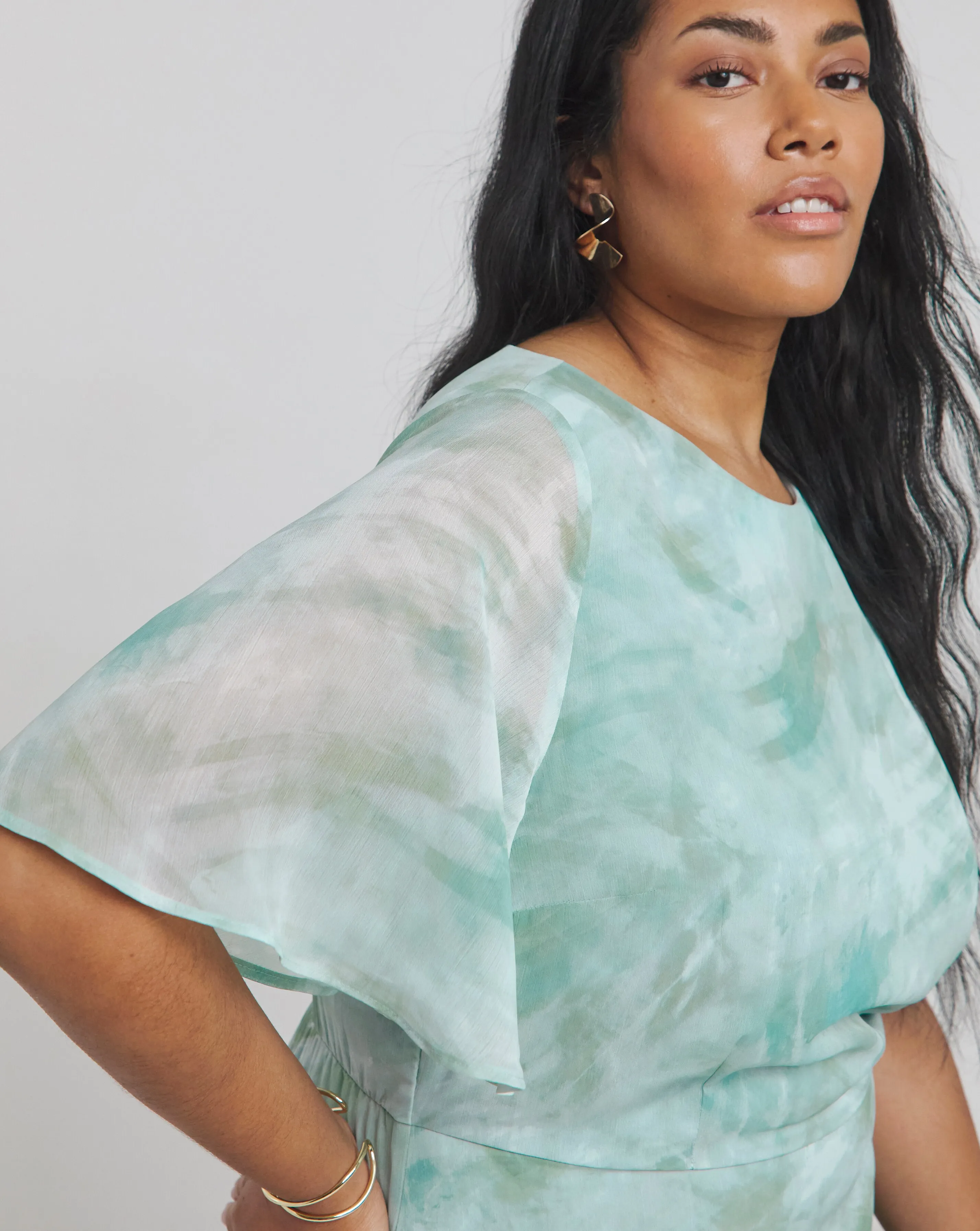 Joanna Hope Chiffon Column Dress