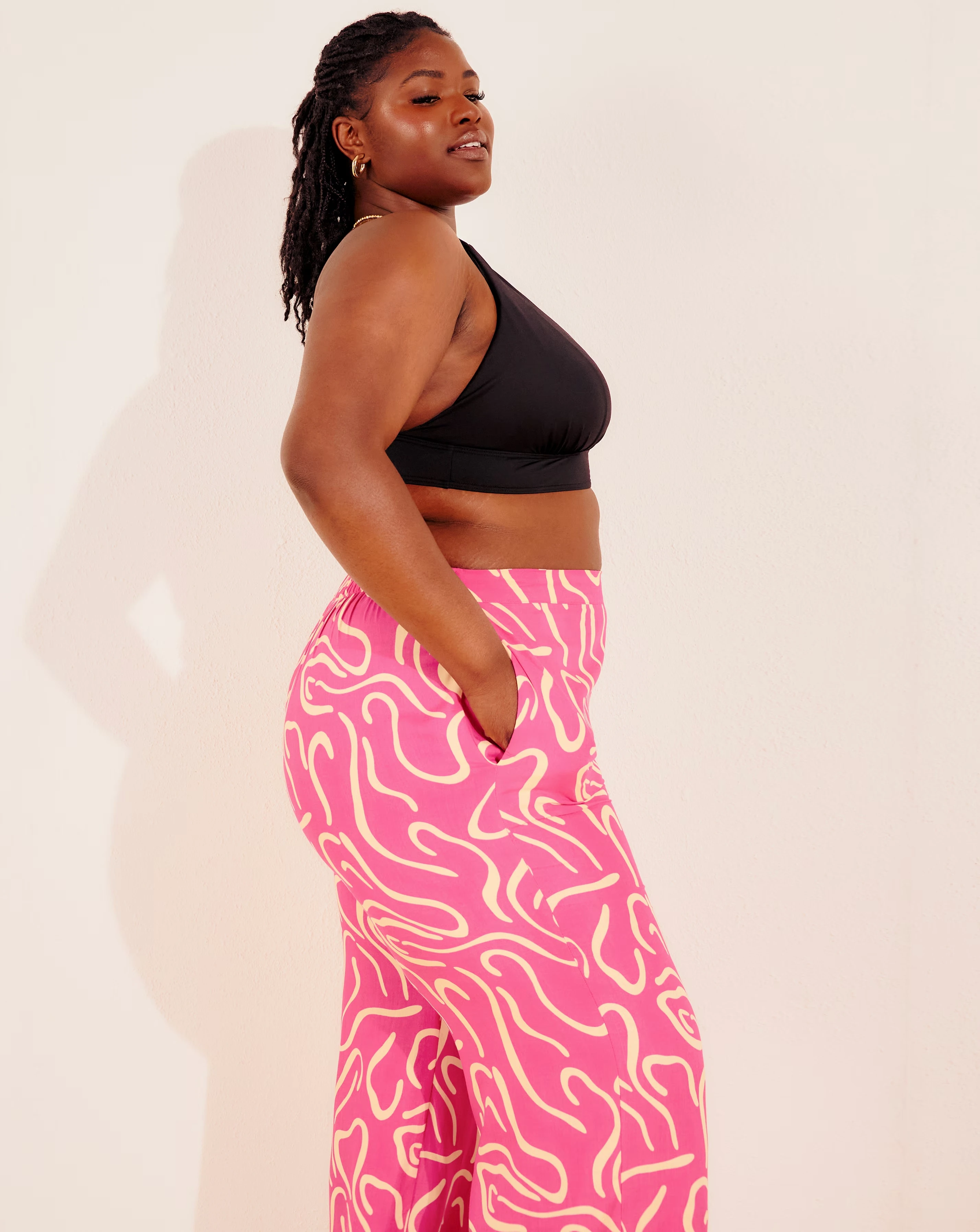 Simply Be Pink Print Wide Leg Trousers 1 74100-simply-be-pink-print-wide-leg-trousers-1.webp