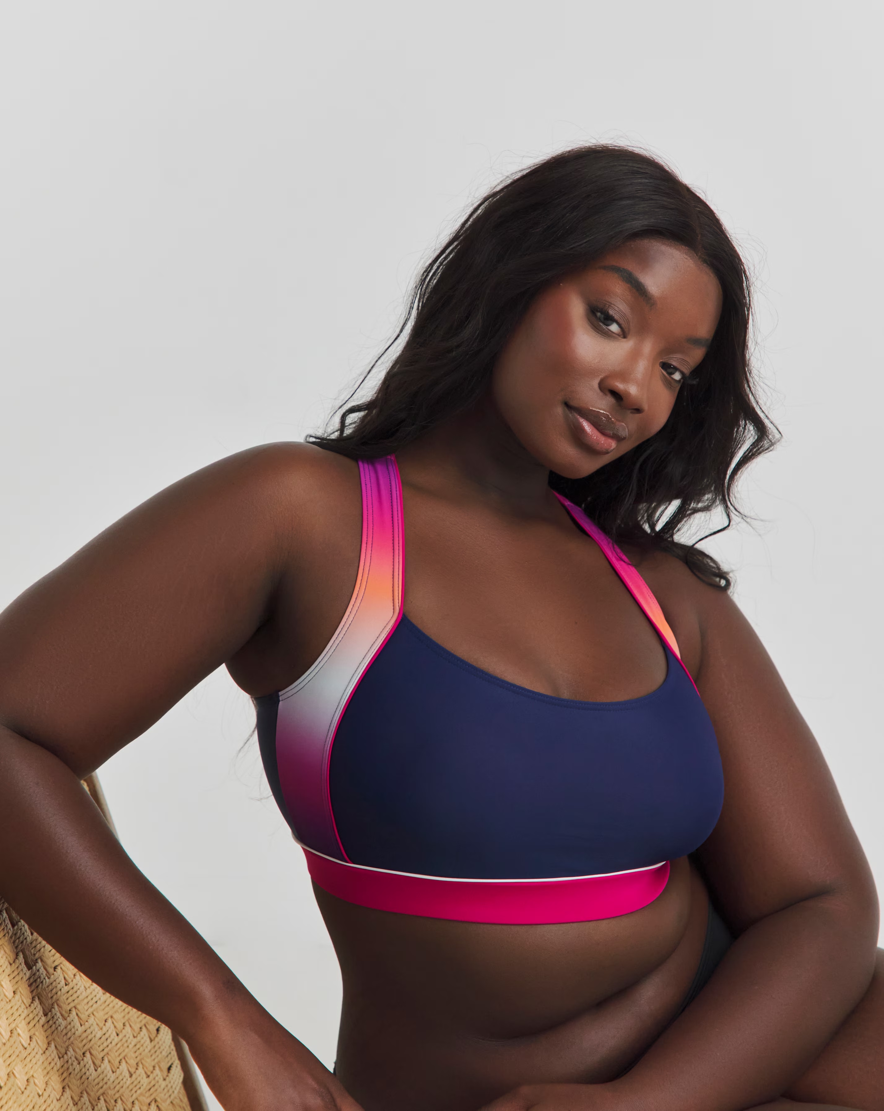 Sports Swim Crop Top