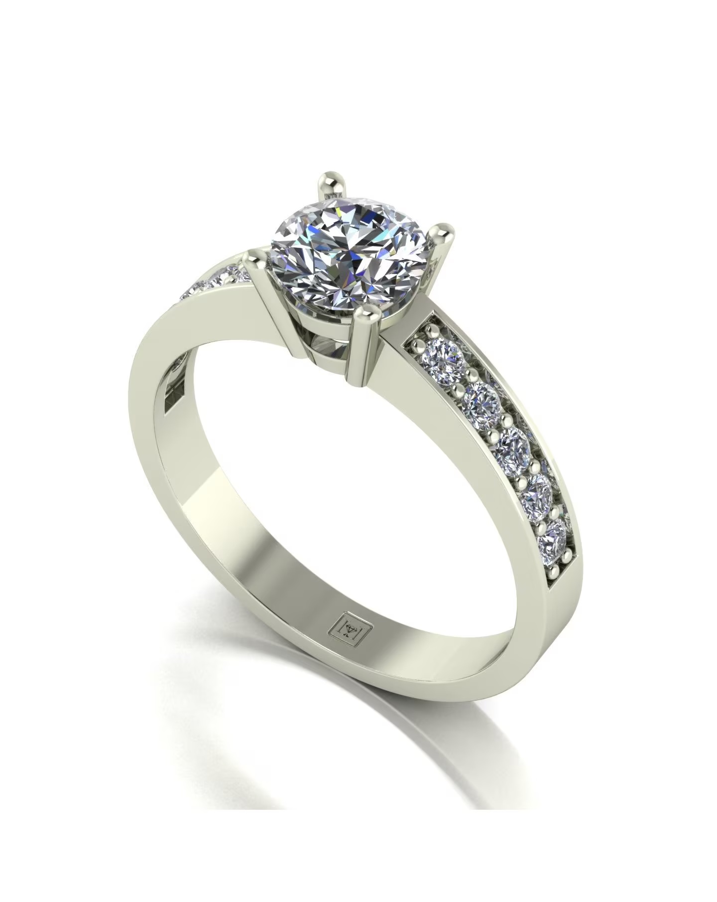 Lady Lynsey Moissanite 9ct Gold 1.00ct total Solitaire Ring