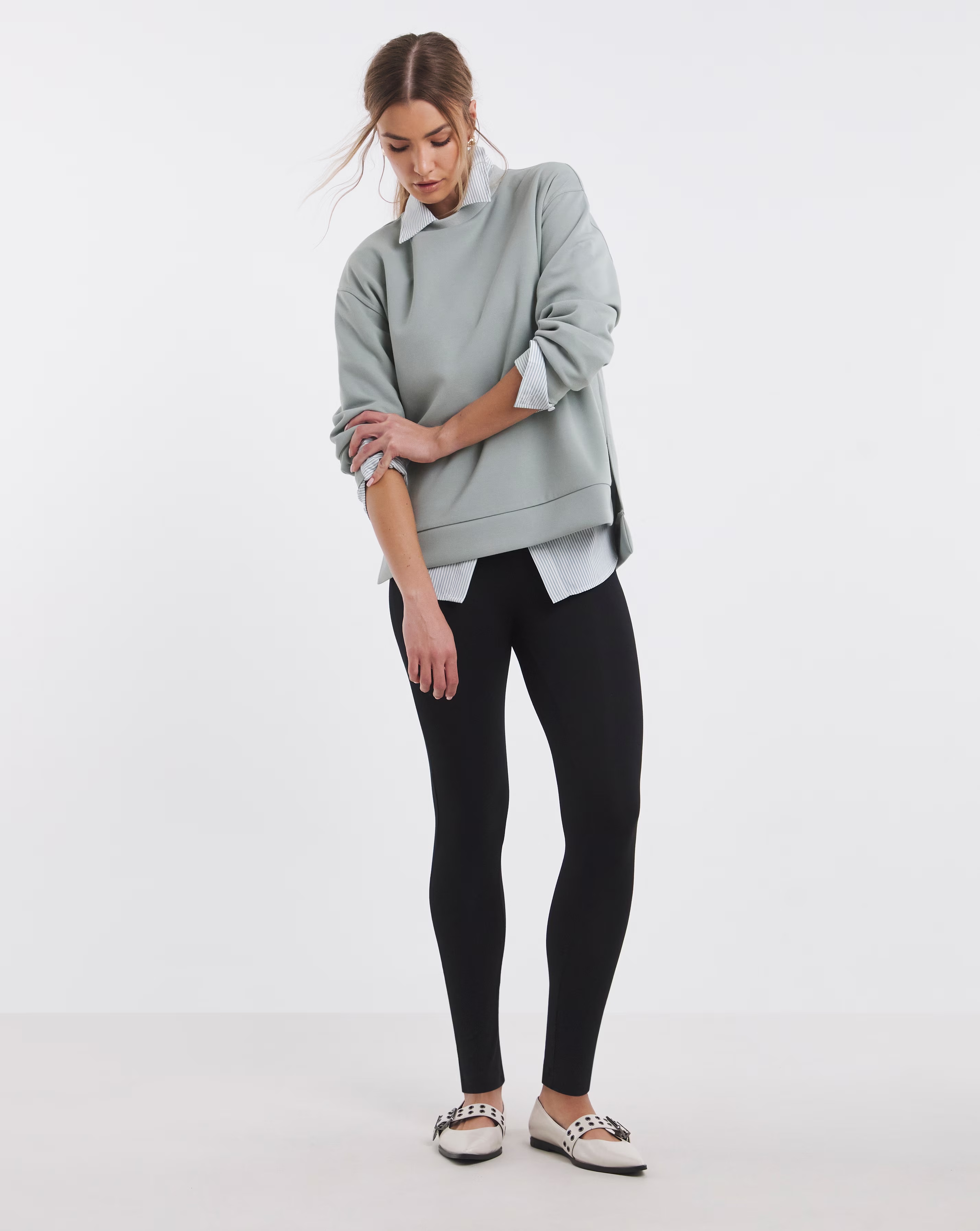 Black Jersey High Waisted Legging
