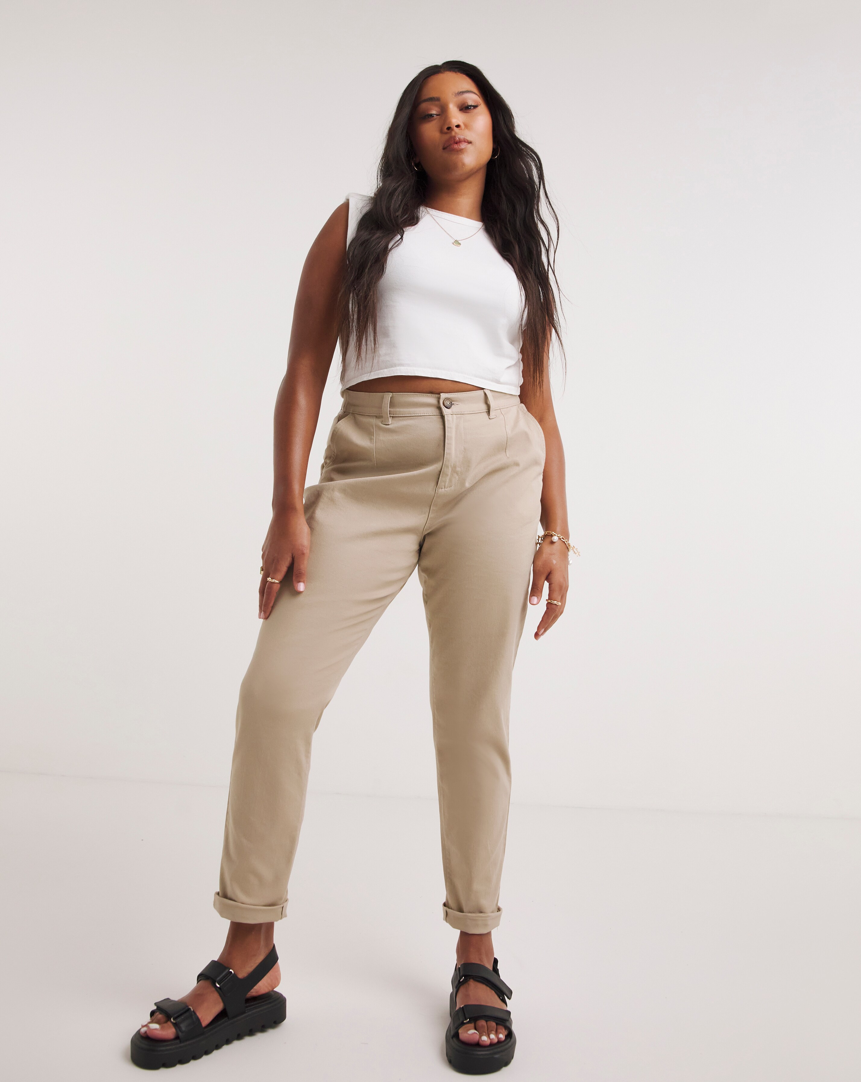 Stone Tapered Chino Trouser