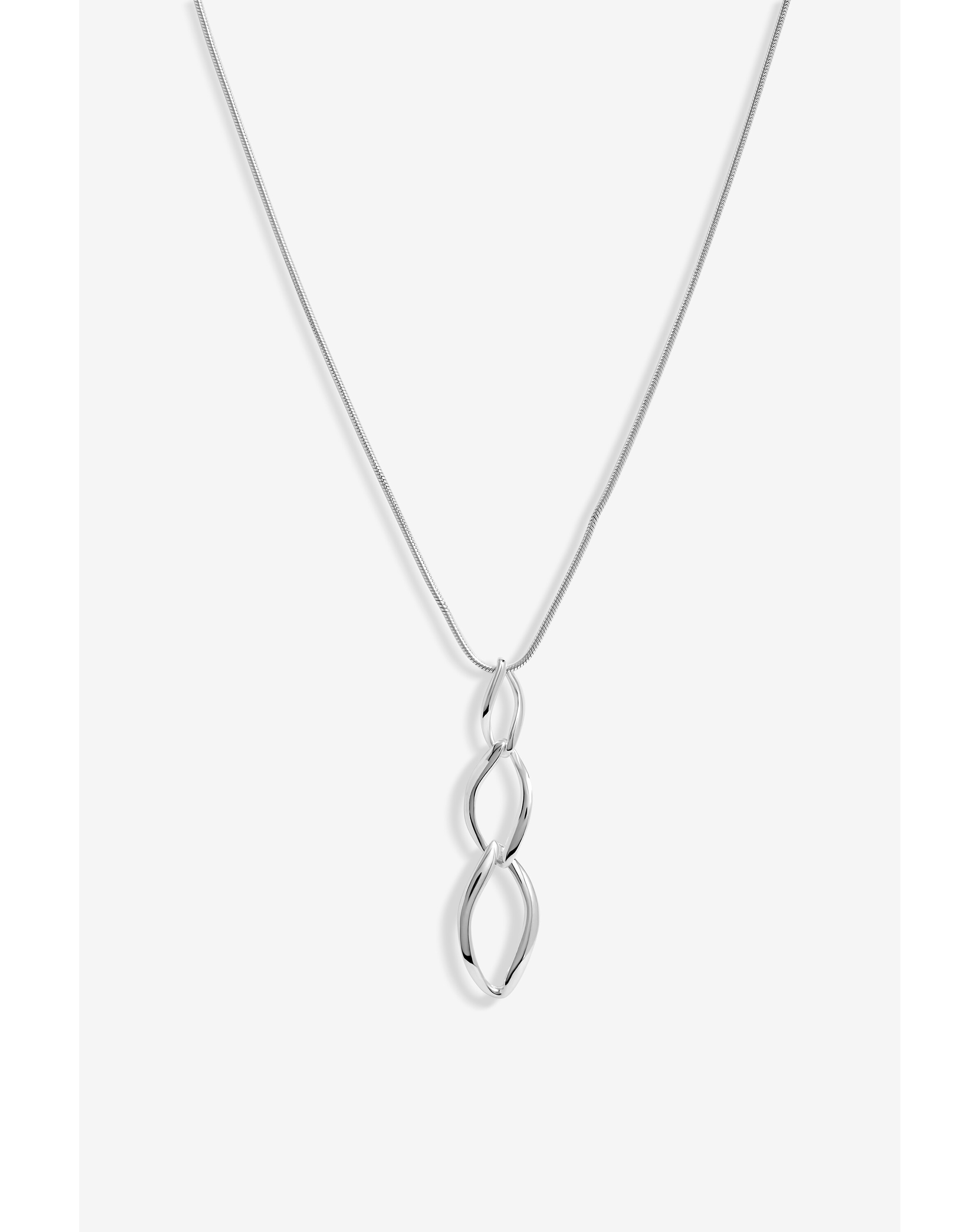 Simply Silver Sterling Silver 925 Polished Flat Spiral Pendant