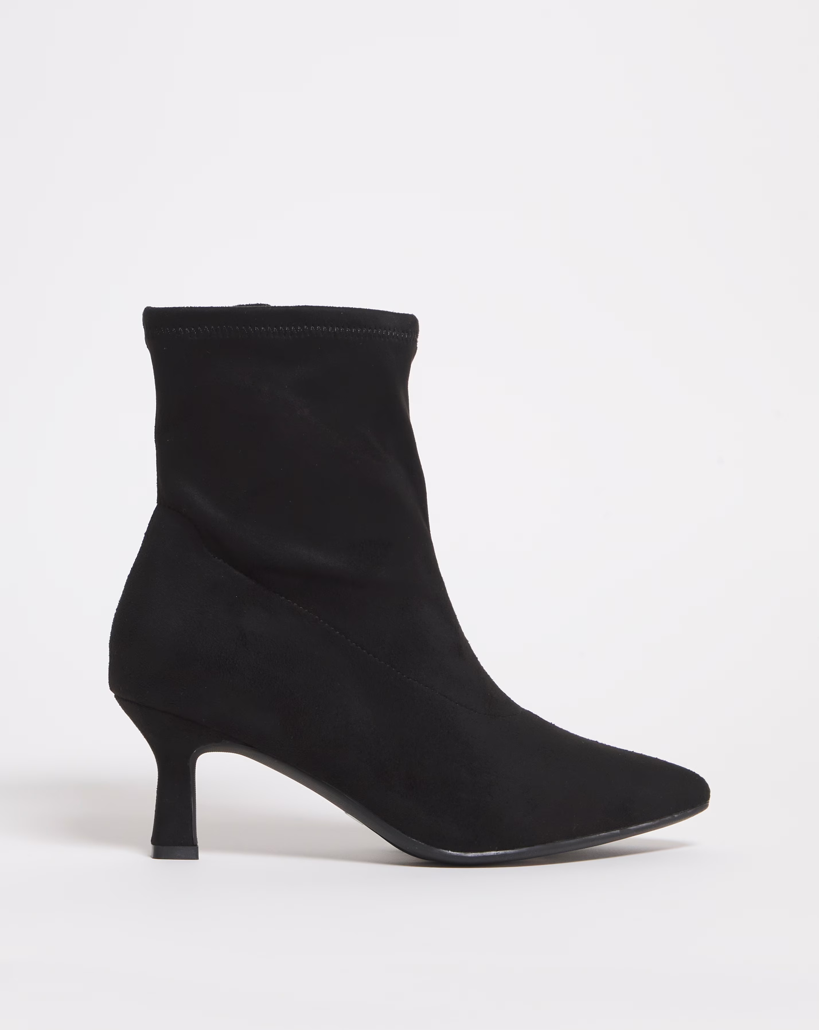 Ally Kitten Heel Sock Boot Extra Wide EEE Fit