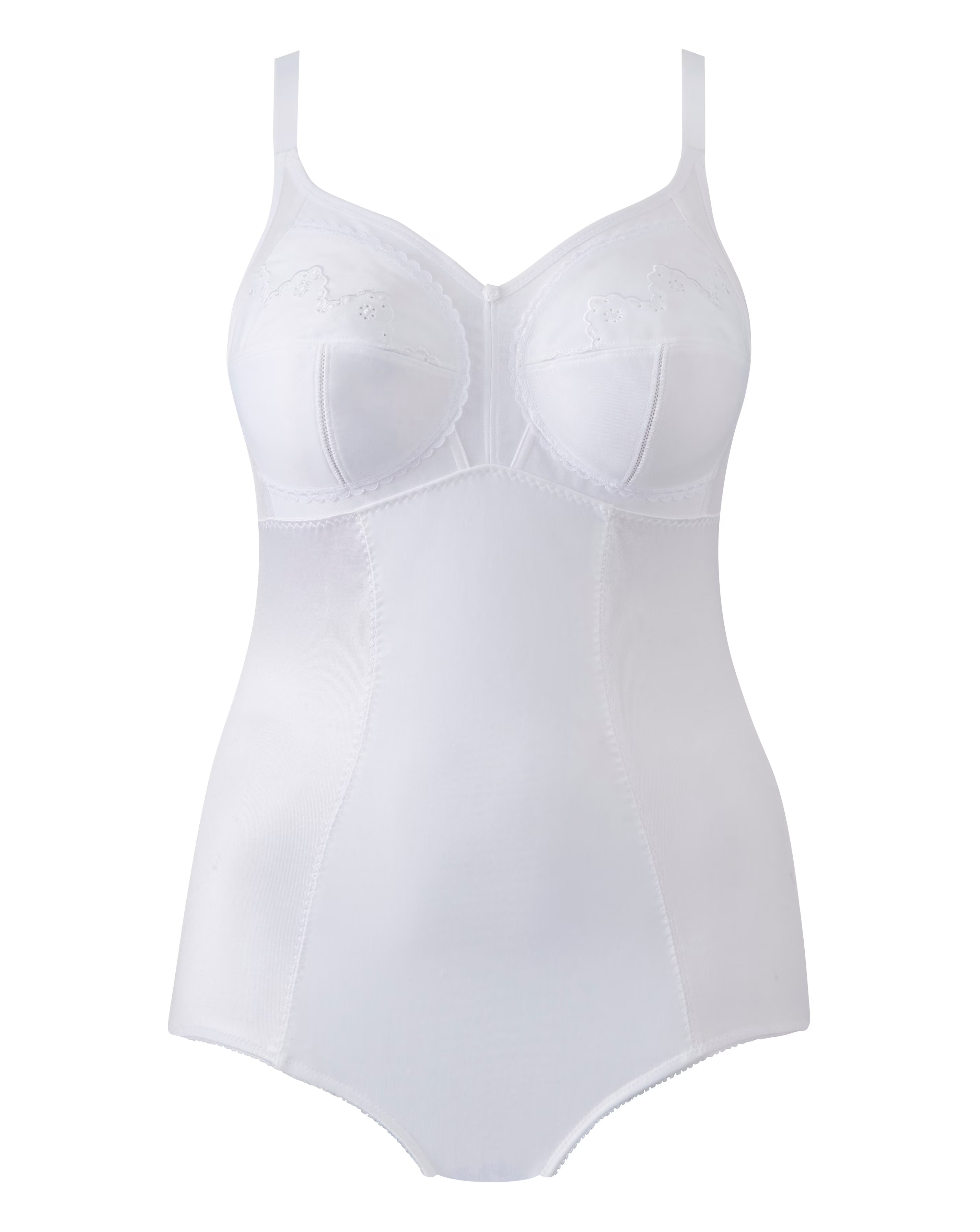 Pretty Secrets Dotty Firm Tummy Control Body Shaper White