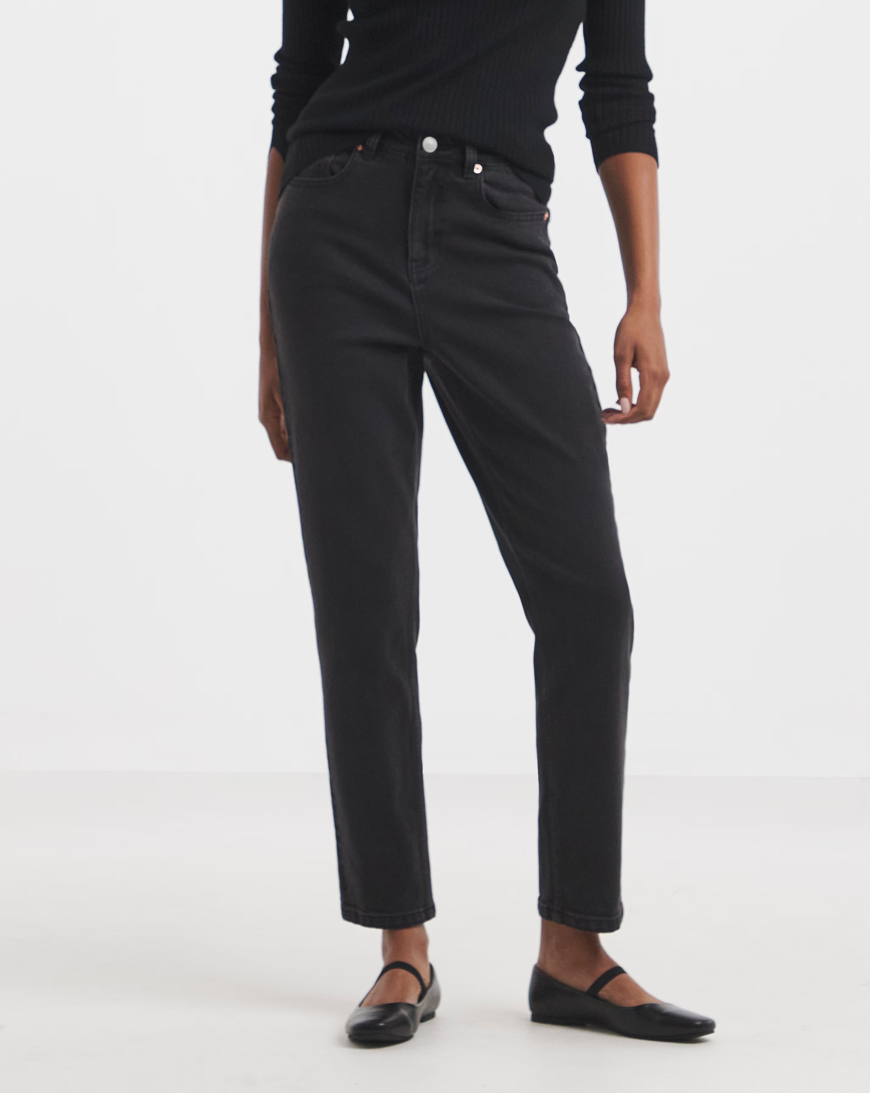 Black Authentic Slim Straight Jeans