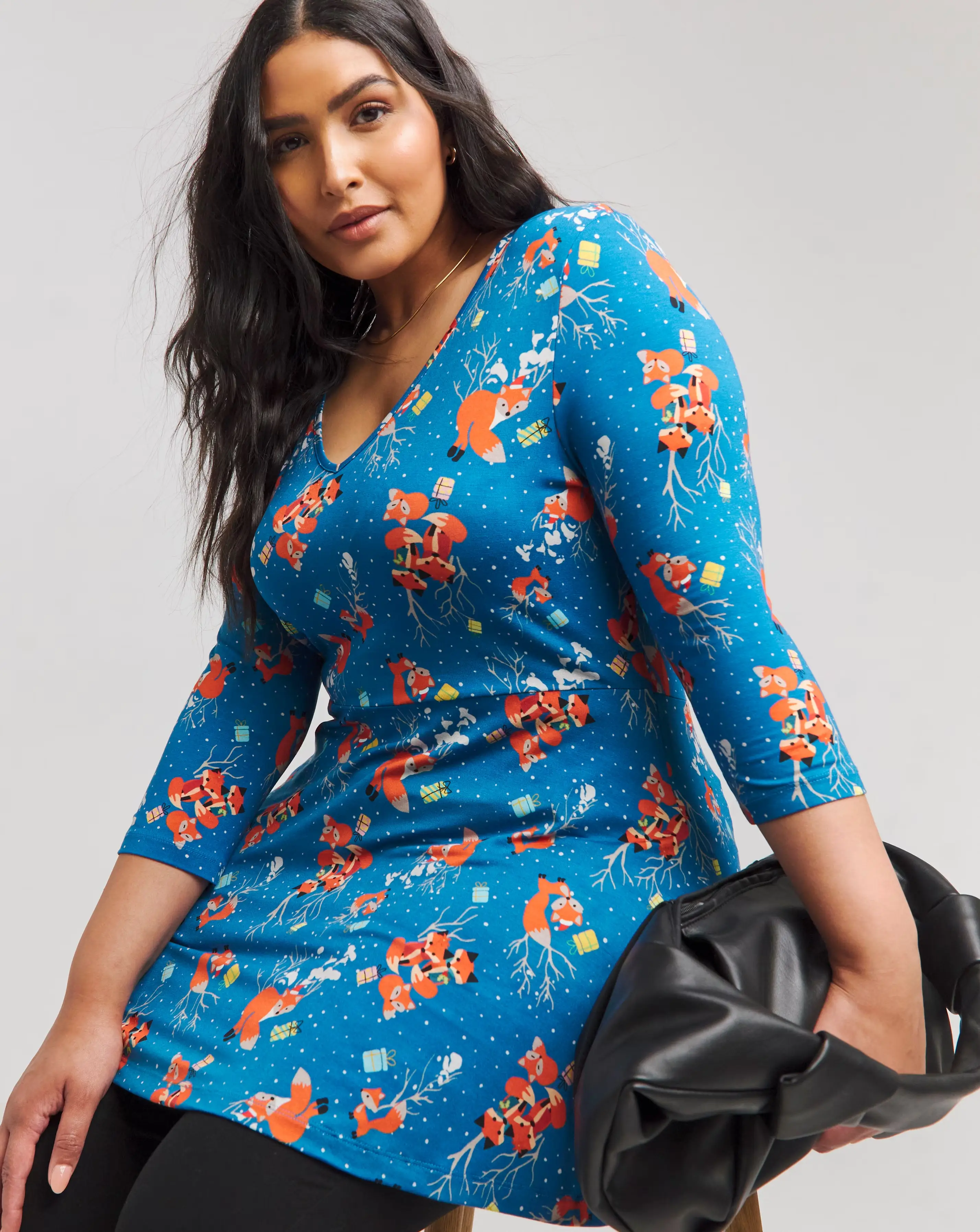 Joe Browns Fox Print Christmas Jersey Tunic 1 85643-joe-browns-fox-print-christmas-jersey-tunic-1.webp