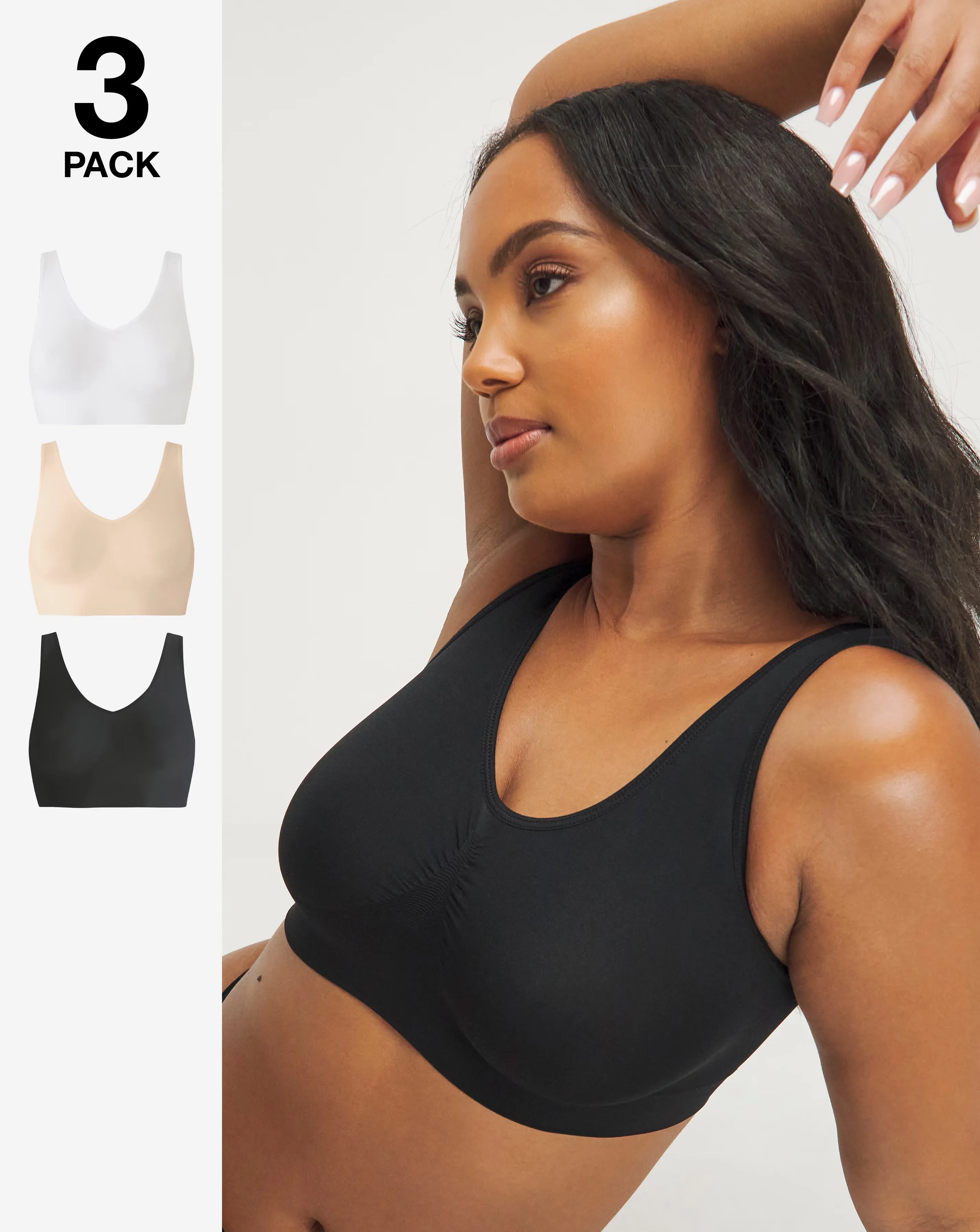 Pretty Secrets 3 Pack Comfort Tops A-D Black/White/Blush 1 85800-pretty-secrets-3-pack-comfort-tops-a-d-black-white-blush-1.webp