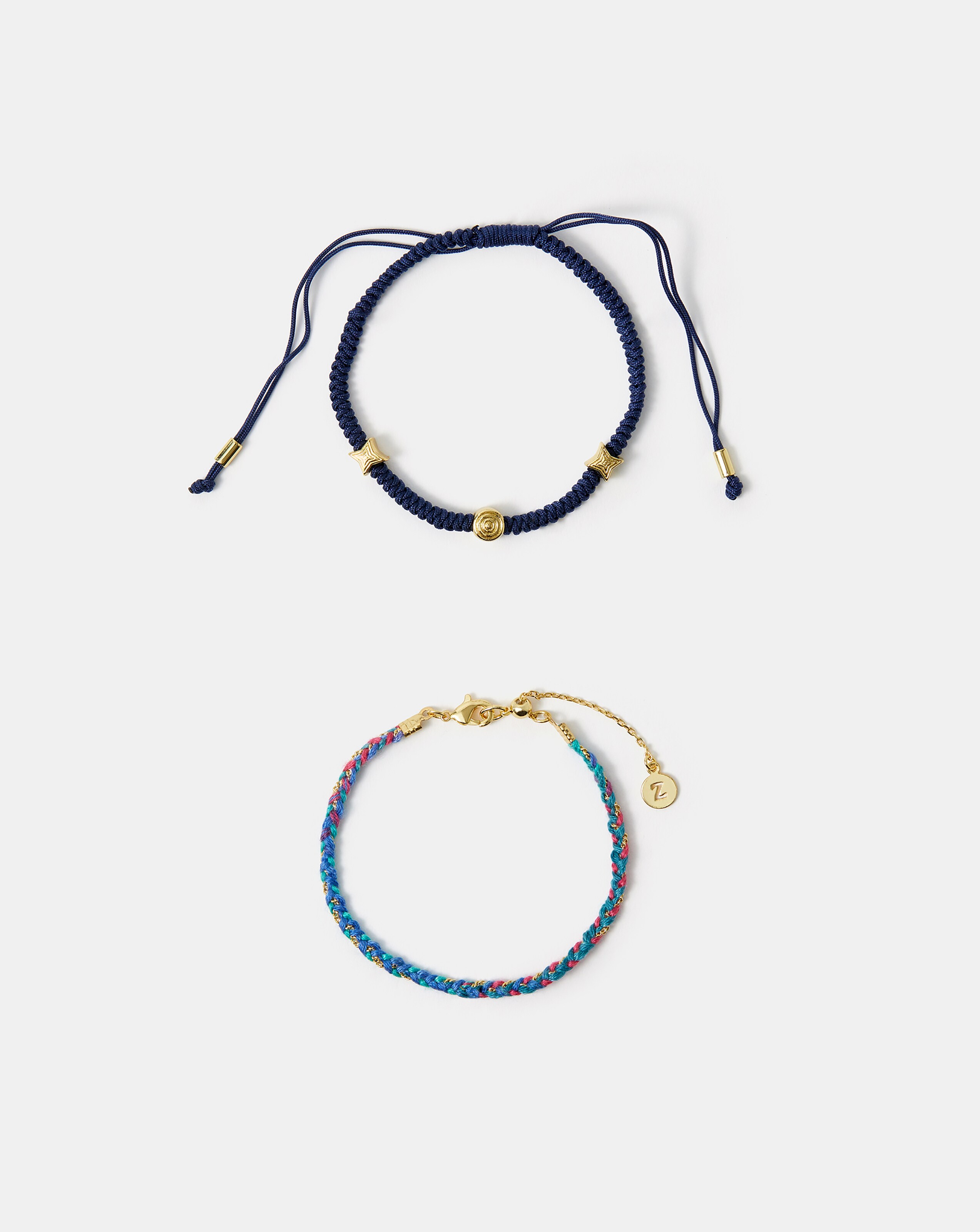 Accessorize 2-Pack 14ct Gold-Plated Bracelets