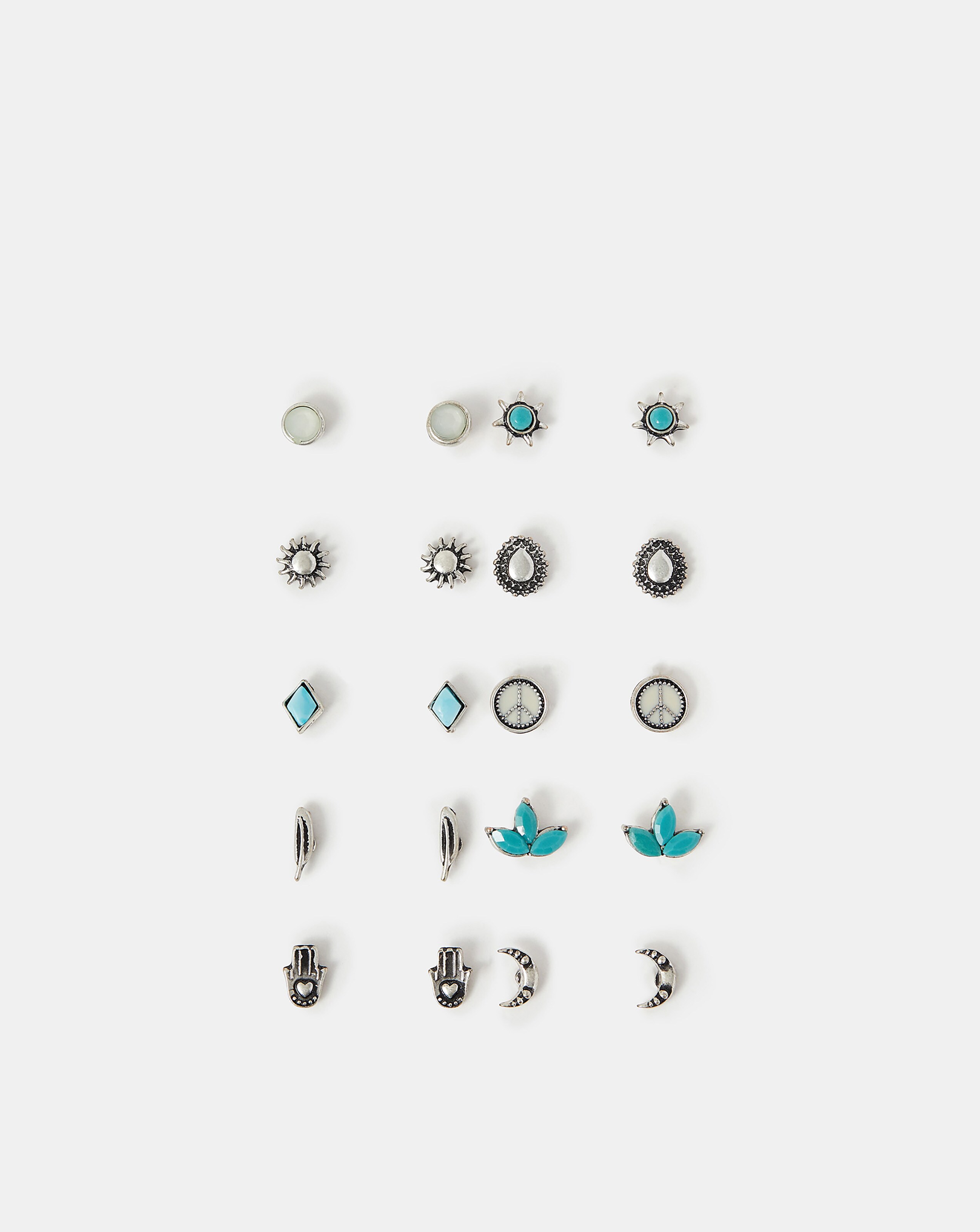 Accessorize 10-Pack Western Boho Earrings